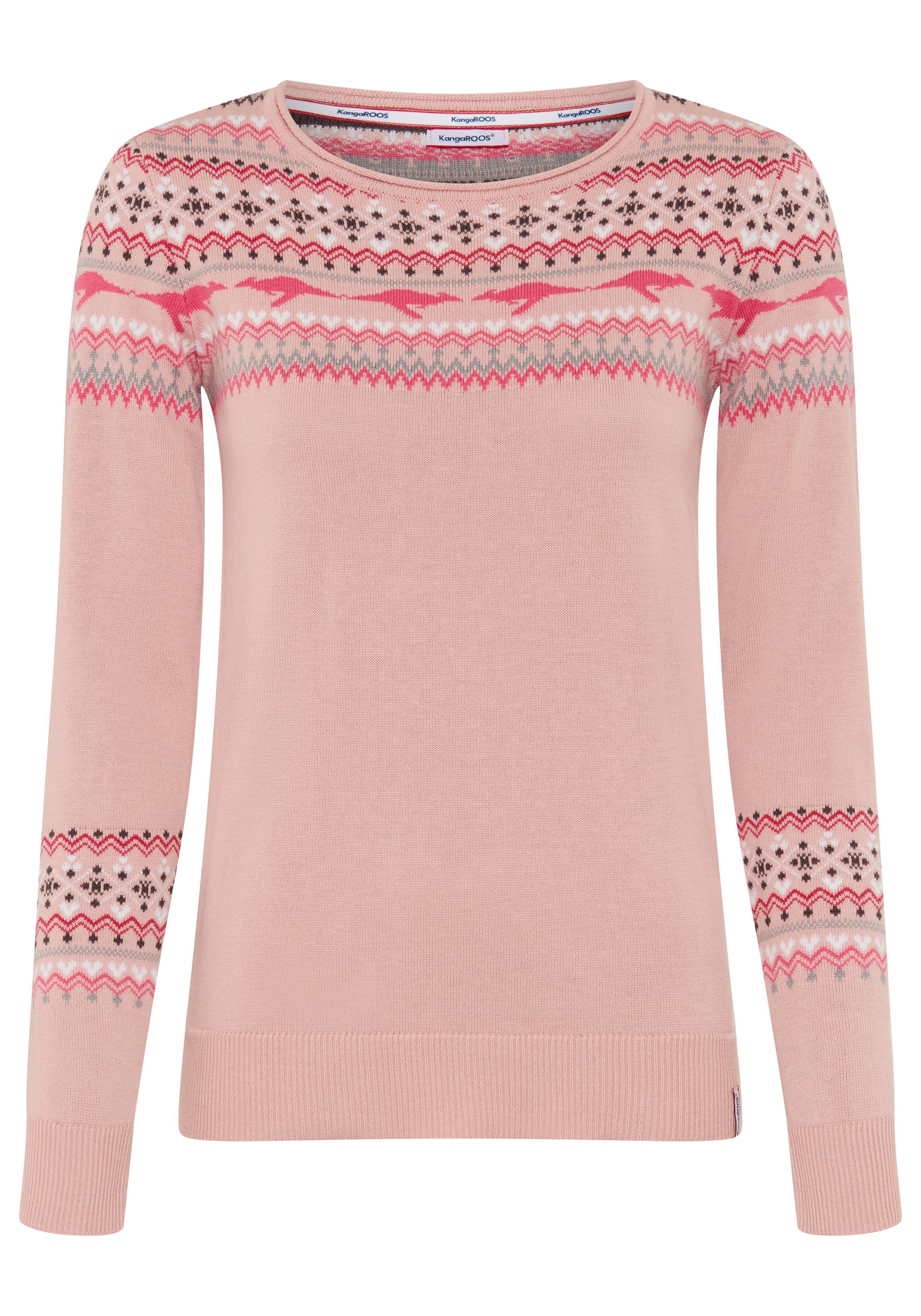 KangaROOS Norwegerpullover im winterlichen Design