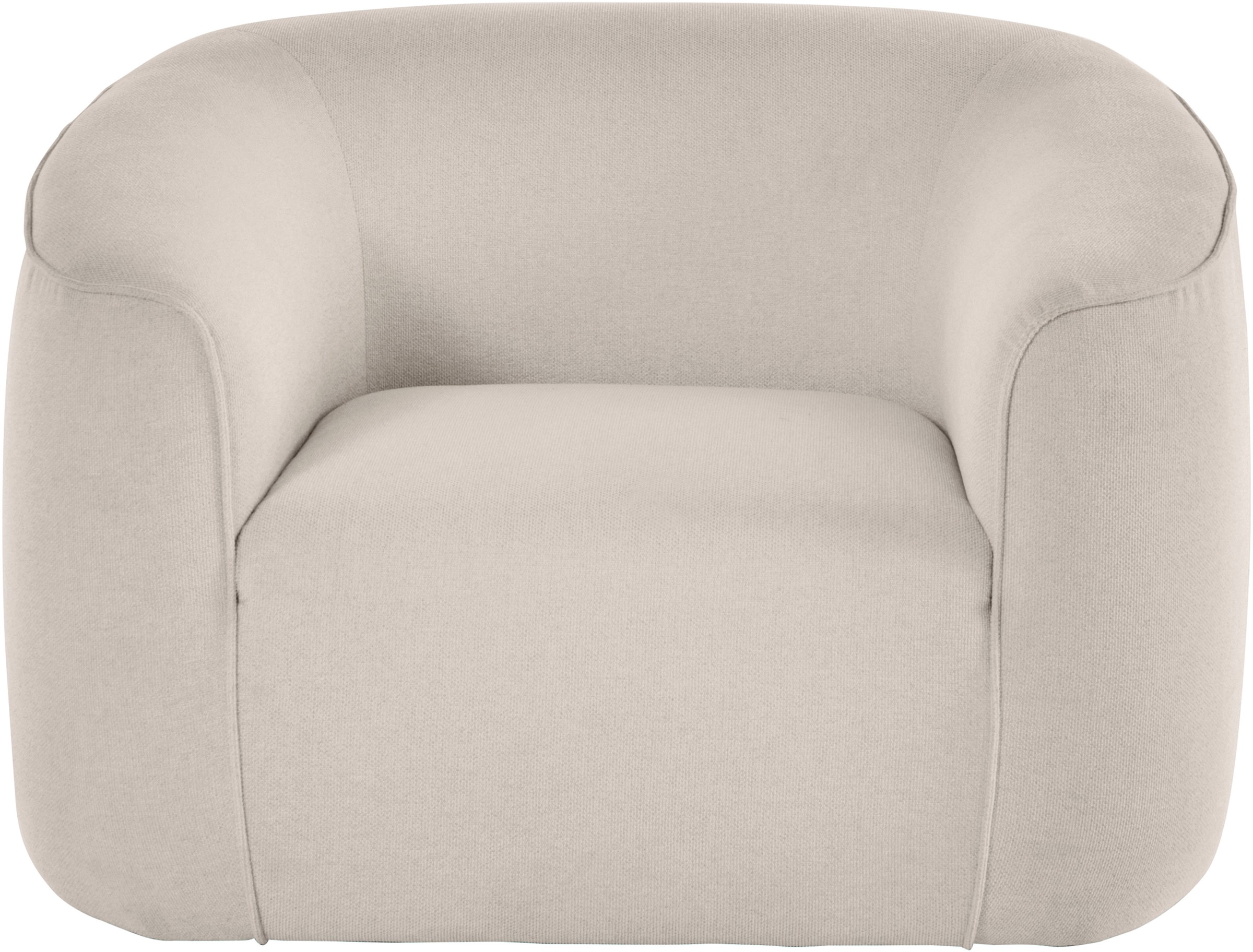 LeGer Home by Lena Gercke Sessel »LYZA Relaxsessel, Loungesessel, Maße B/T/H: 113/95/71 cm«, organische Form, mit Wellenunterfederung, gemütlich und modern