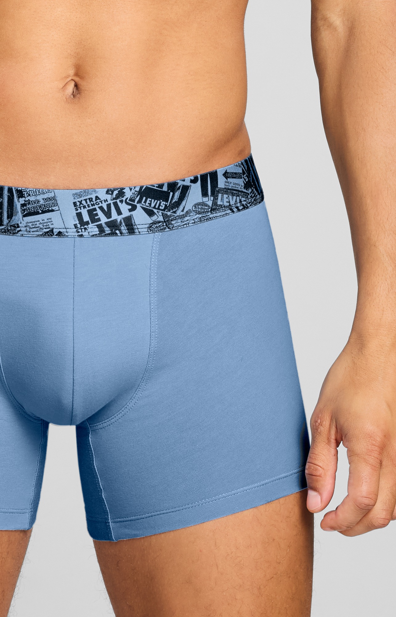 Levi's® Boxershorts »LEVIS MEN NEWSPAPER WB BOXER BRIEF 2P« 2er Pack,  ohne Eingriff, Cotton-Stretch