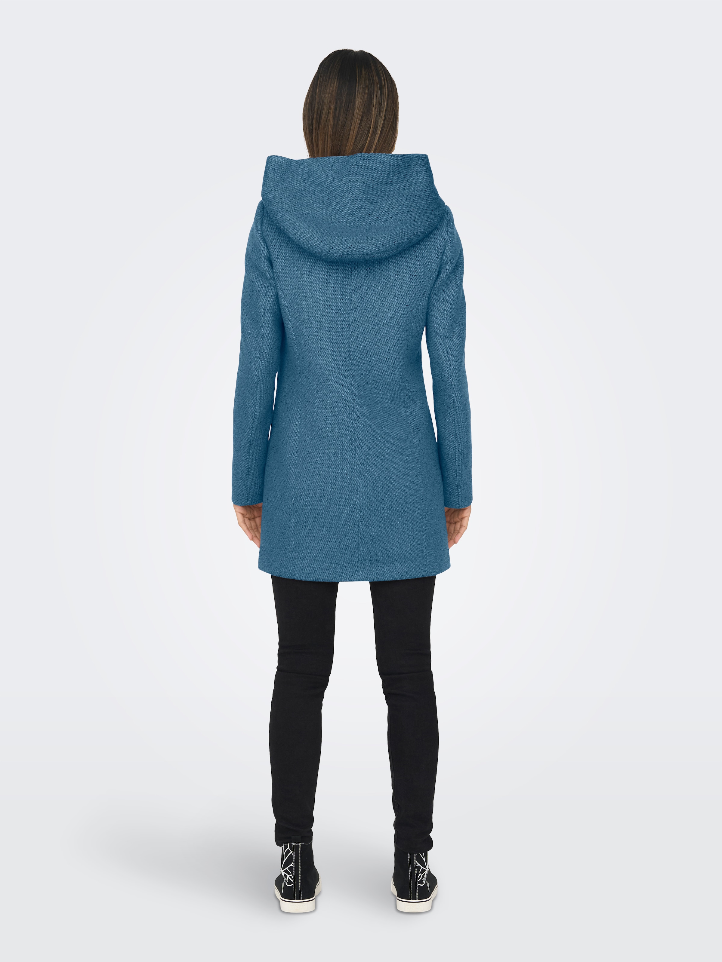 ONLY Langjacke »ONLSEDONA LIGHT COAT OTW NOOS« mit Kapuze Materialmix
