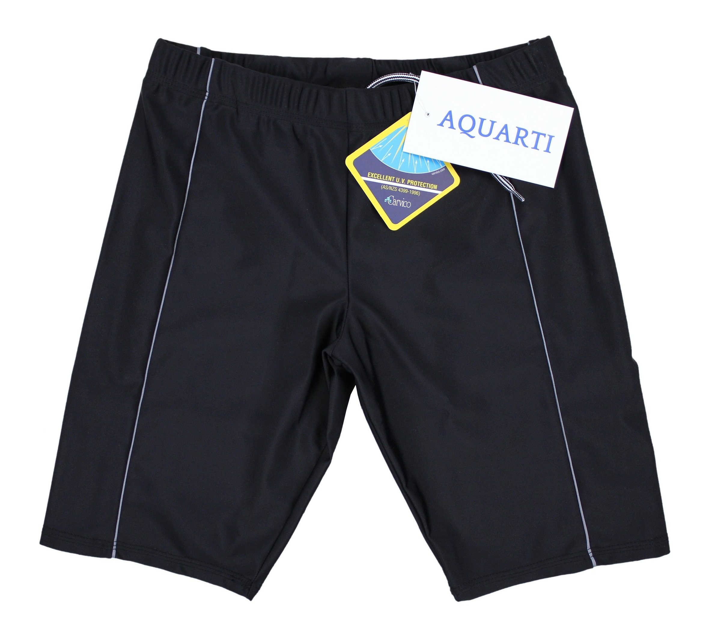 AQUARTI Badehose »Badehose Aquarti Herren Lange Badehose mit Kontrast-Paspel Jammer«