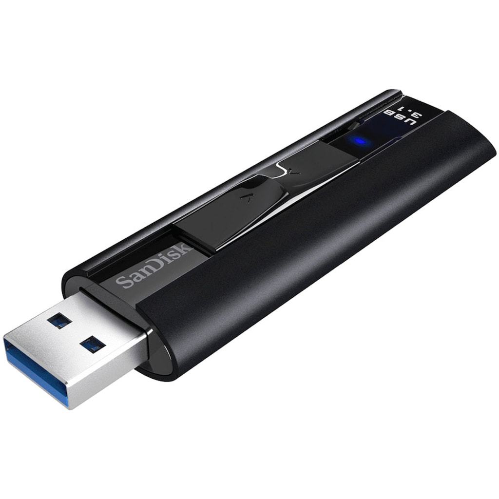 Sandisk USB-Stick »Cruzer Extreme Pro 128GB, USB 3.1, 420MB/s«, (USB 3.1 Lesegeschwindigkeit 420 MB/s)