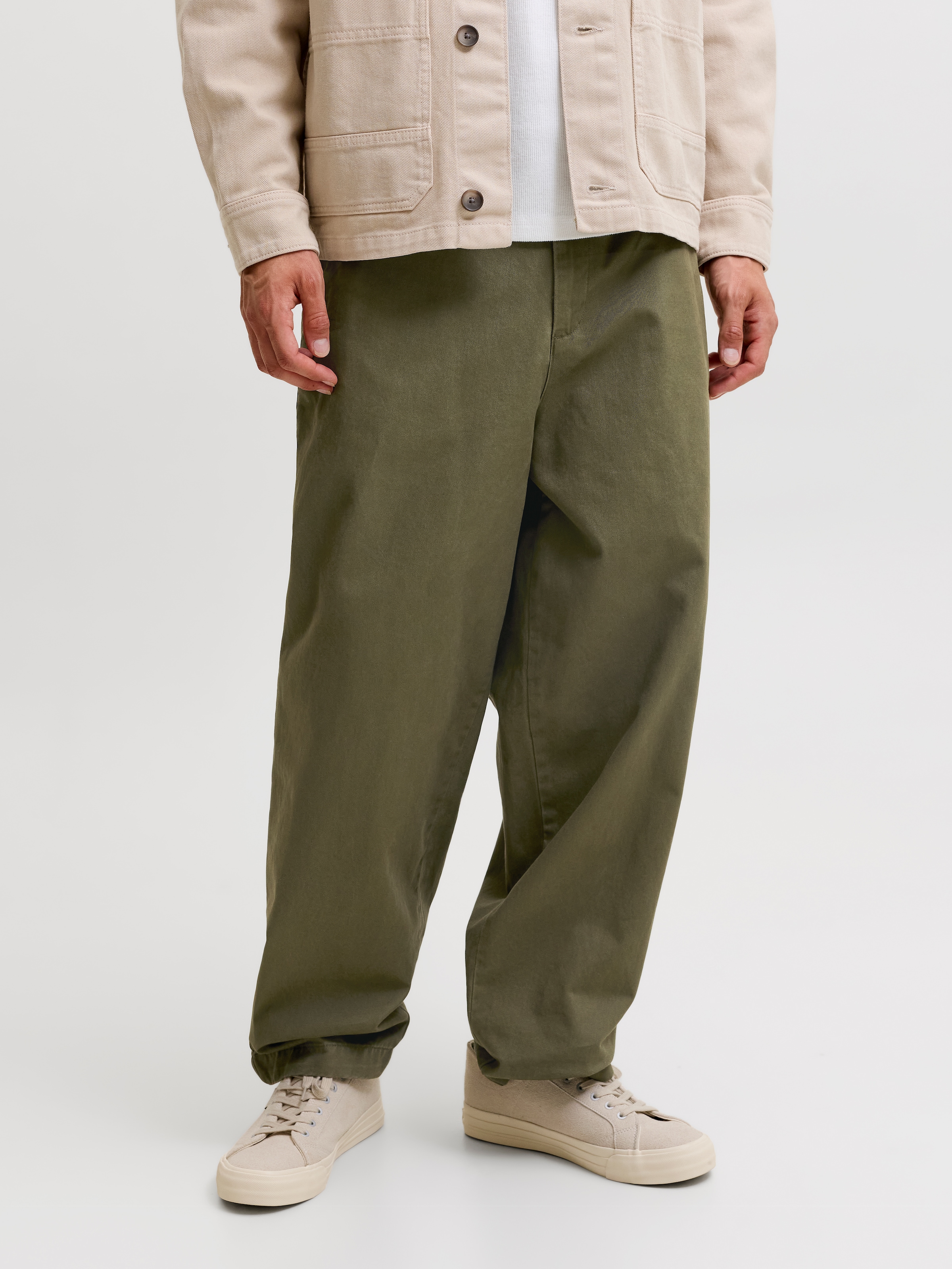 Jack & Jones Stoffhose »JPSTEVAN ELVARO JOGGER SN«  Baumwolle, Barrel Fit