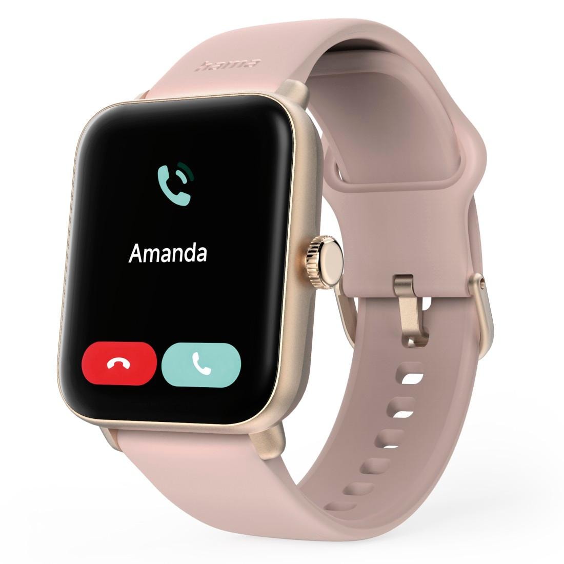 Hama Smartwatch »Smartwatch 1,65“ mit GPS (Fitness, Puls, wasserdicht)«(/ 1,65 ″)