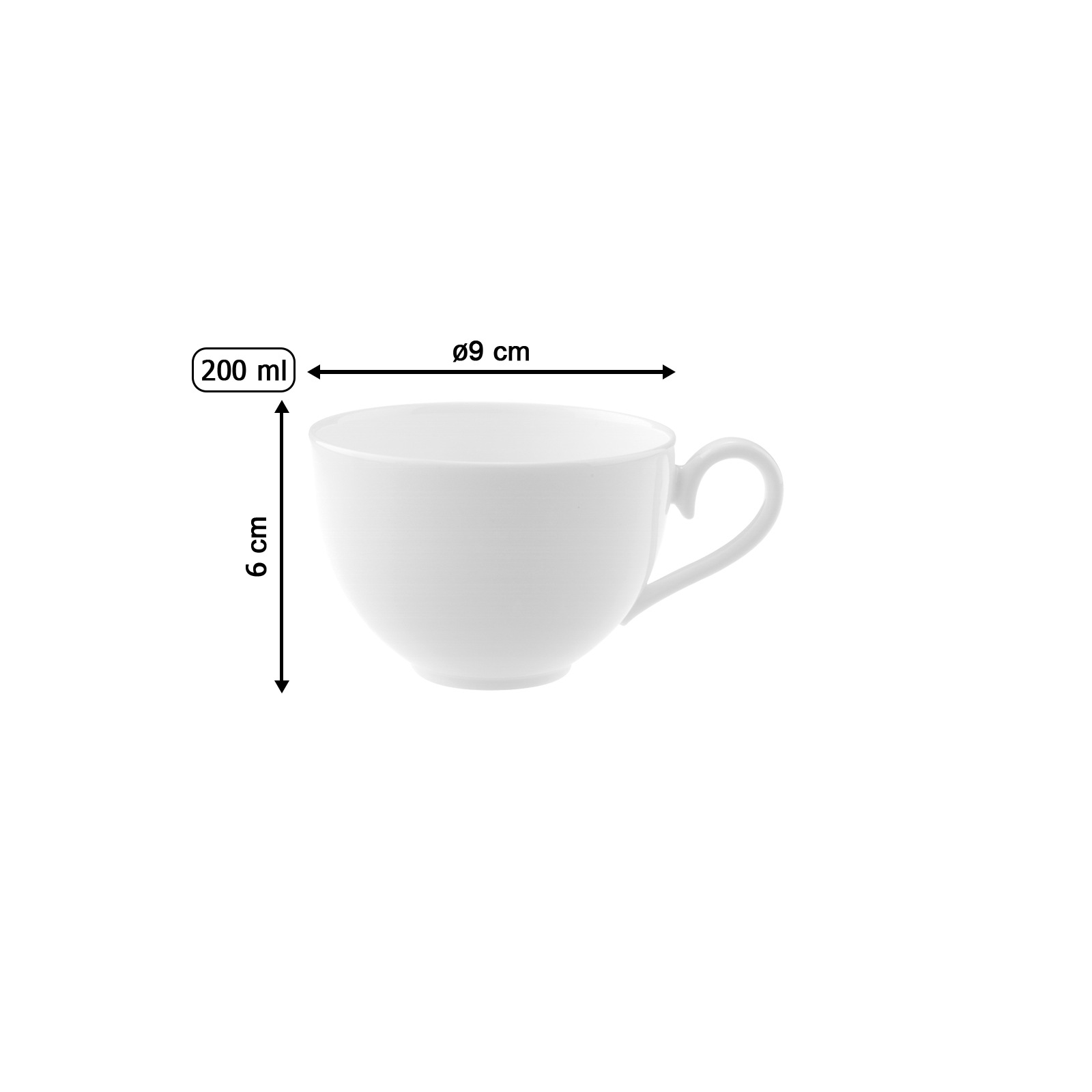 Villeroy & Boch Tasse »Kaffee- Obertasse Royal 200 ml 6er Set weiß«