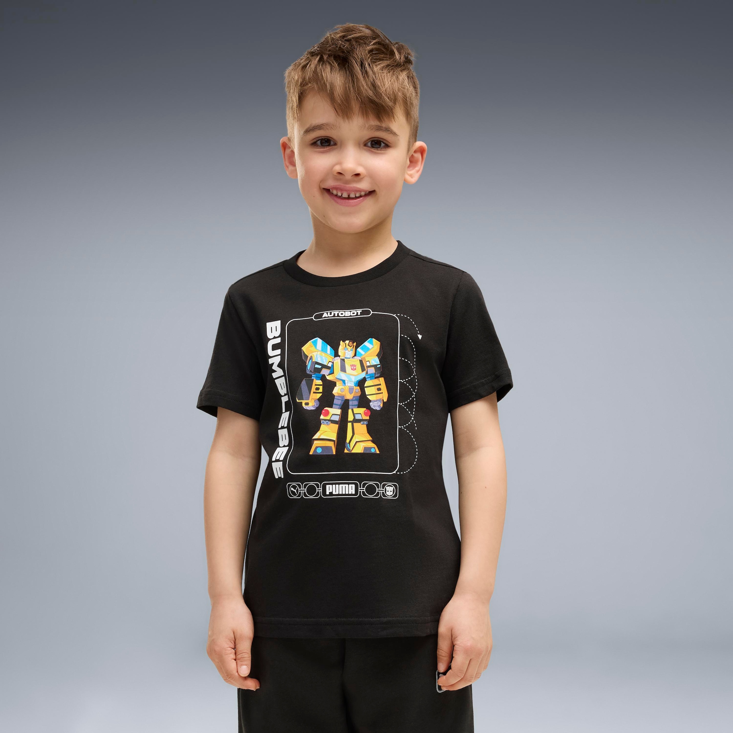 PUMA T-Shirt »X TRANSFORMERS GRAPHIC TEE« für Kinder, Regular Fit, normale Länge, Kurzarmdesign, unifarben