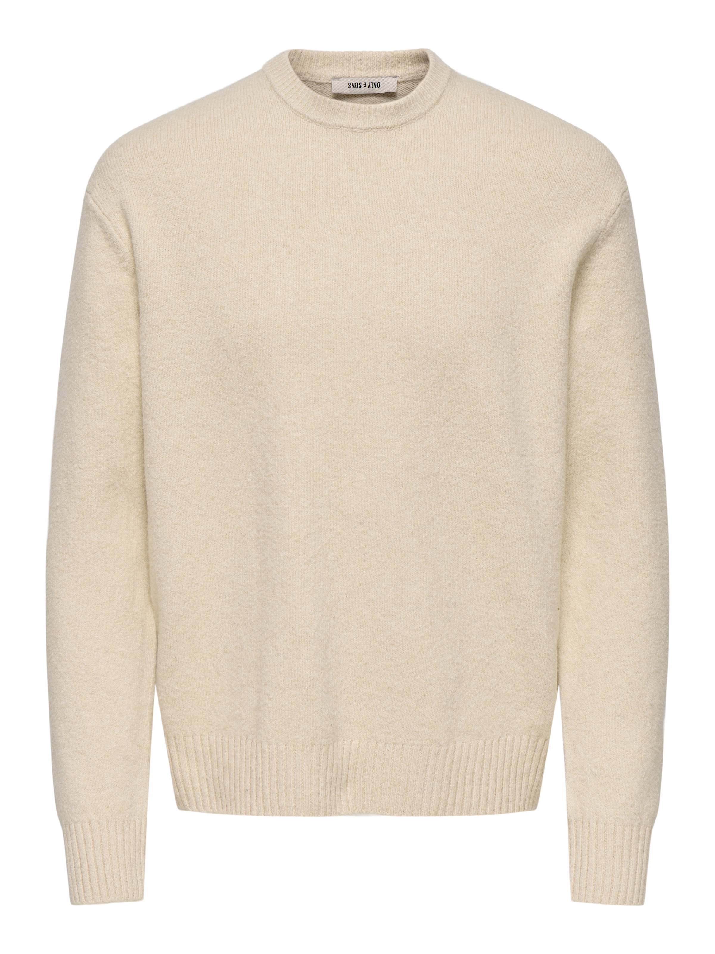 ONLY & SONS Rundhalspullover »ONSJAMES RLX CREW KNIT« Baumwollmischung, relaxed fit