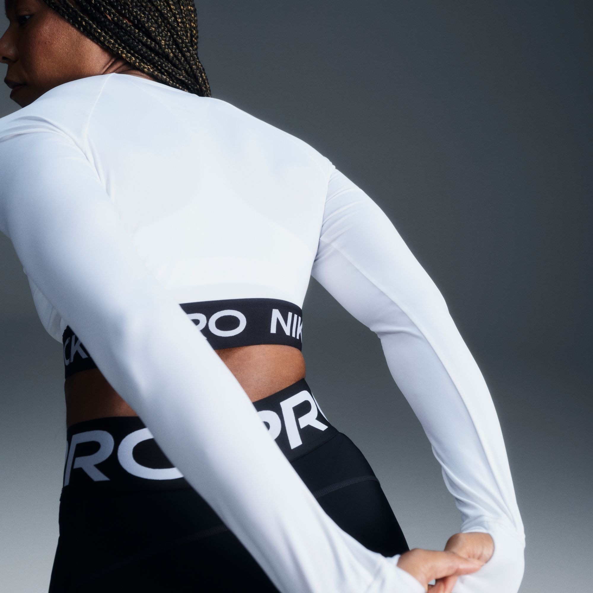 Nike Funktionsshirt »NIKE PRO DF 365 CROP LS« Rundhalsausschnitt, Kurzarm, leichtes, geschmeidiges Material