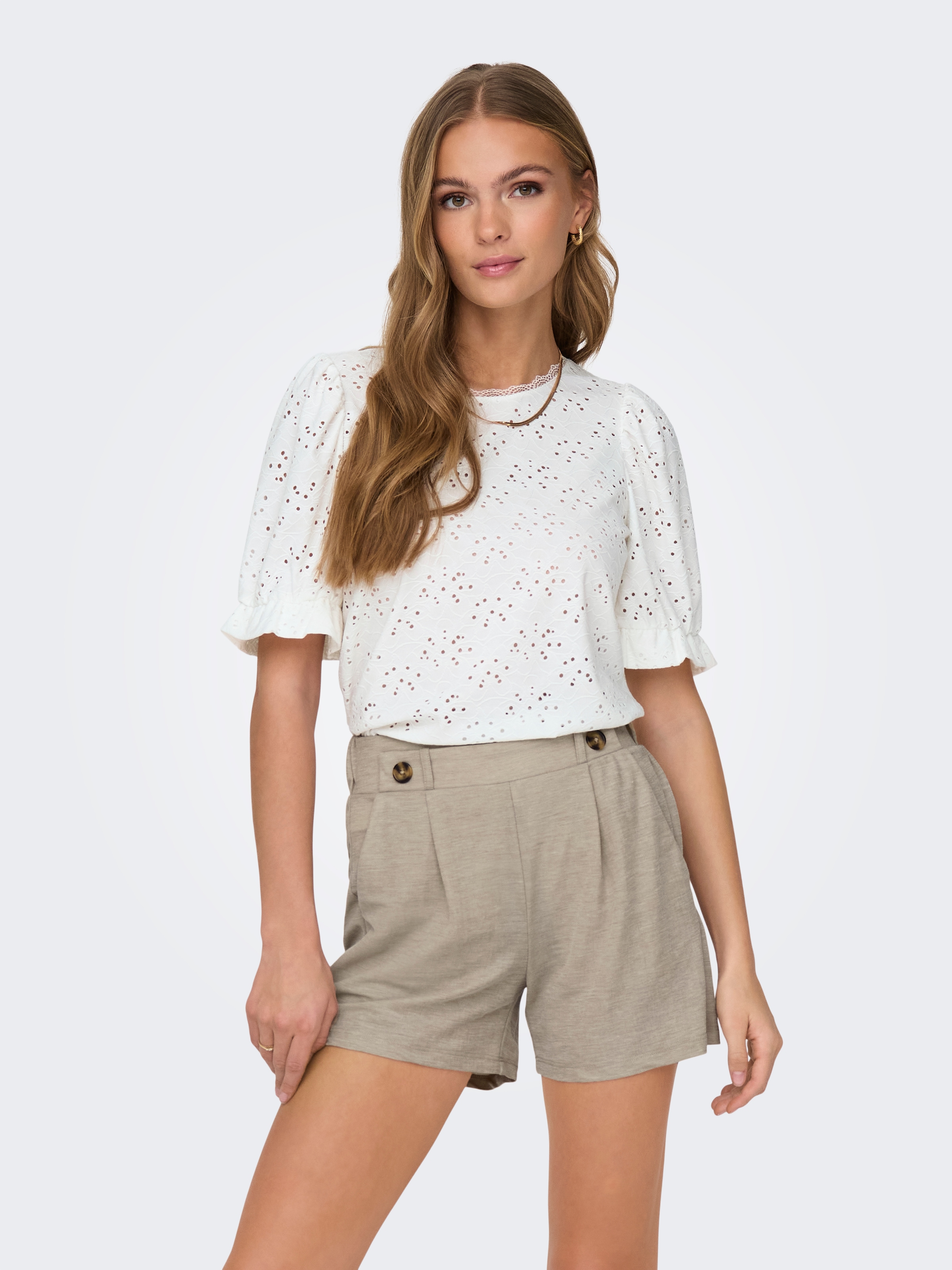 ONLY Kurzarmshirt »ONLNEW SMILLA LIFE S/S PUFF TOP JRS«