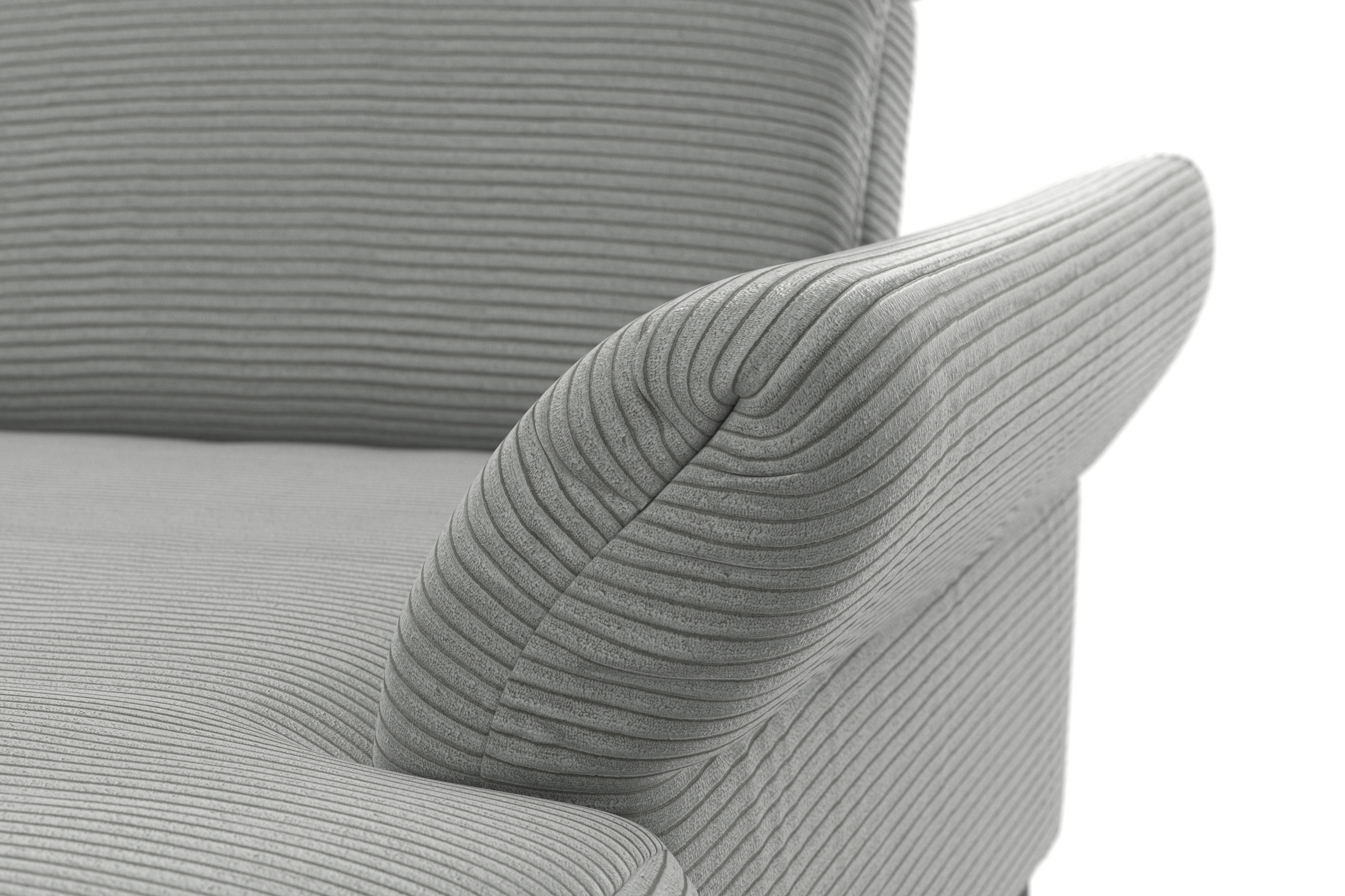 INOSIGN Wohnlandschaft »Coco U-Form«, Sitztiefen-, Arm- und Kopfteilverstellung, Cord-Bezug, Fußhöhe 15 cm