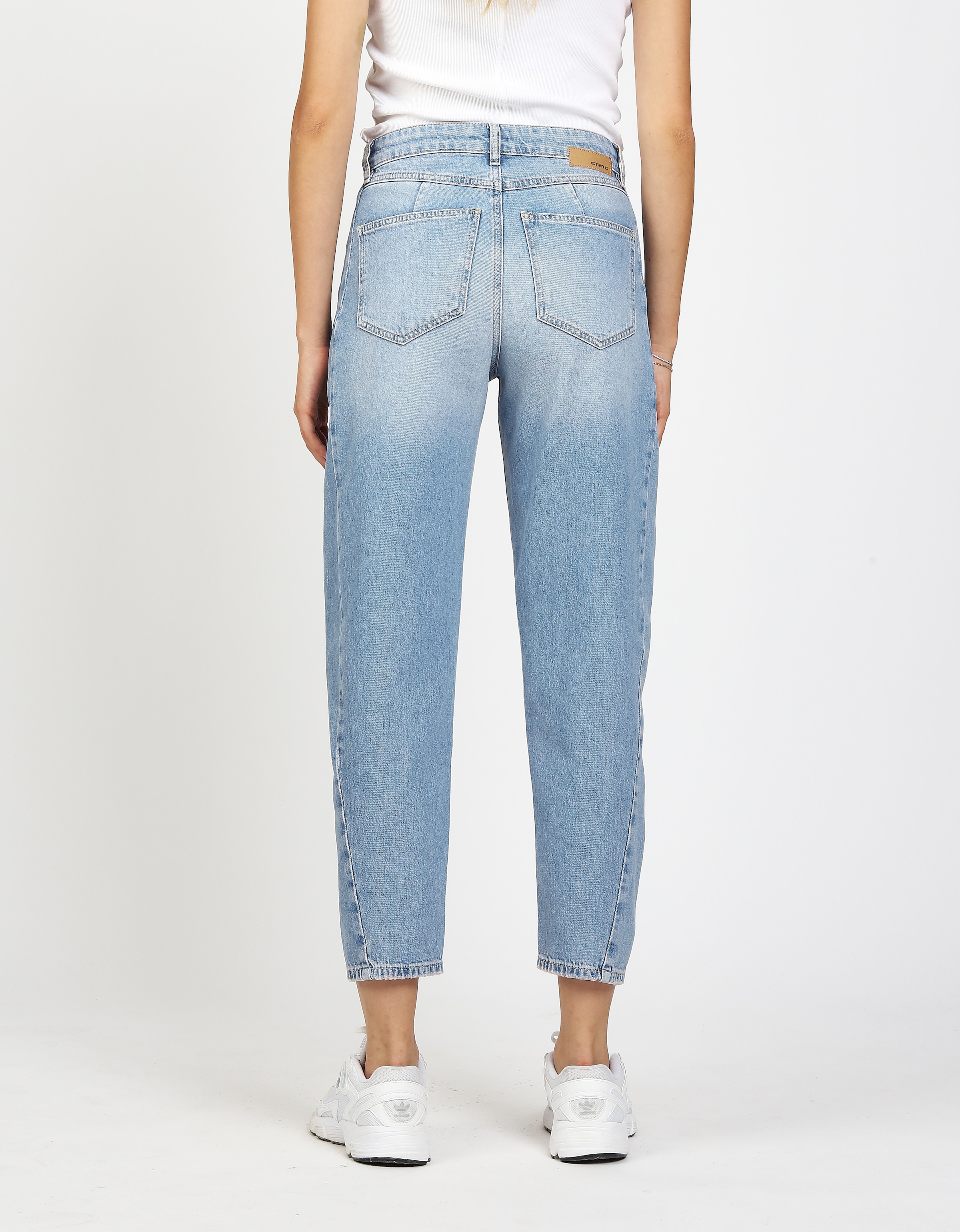 GANG 5-Pocket-Jeans »94BLAKE« mit eingesetztem Seitenstreifen, cropped