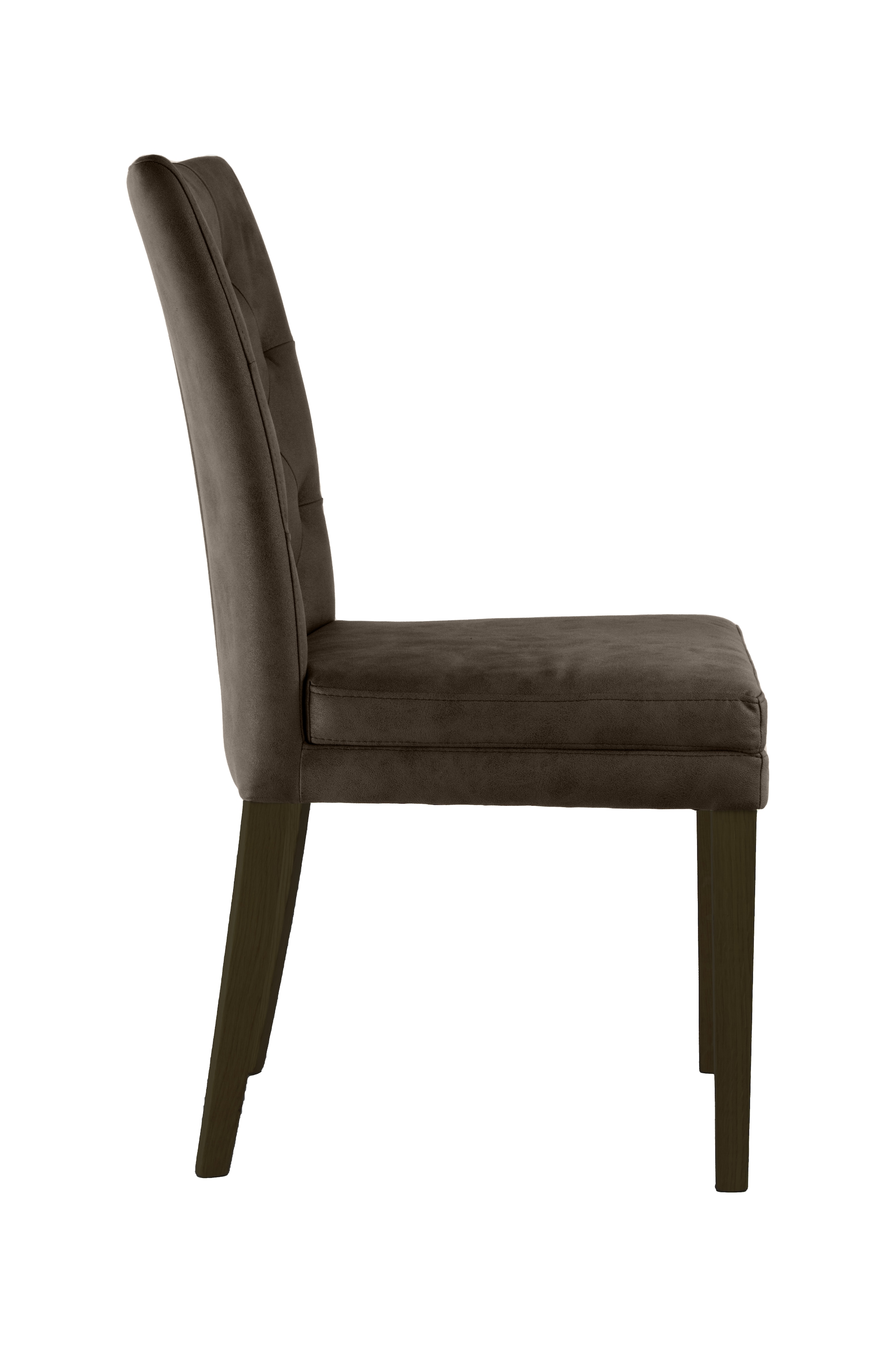 Home affaire 4-Fußstuhl »Colorado« (Set) 2 Stk.bequeme Polsterung, Gestell Massivholz wenge oder eiche natur