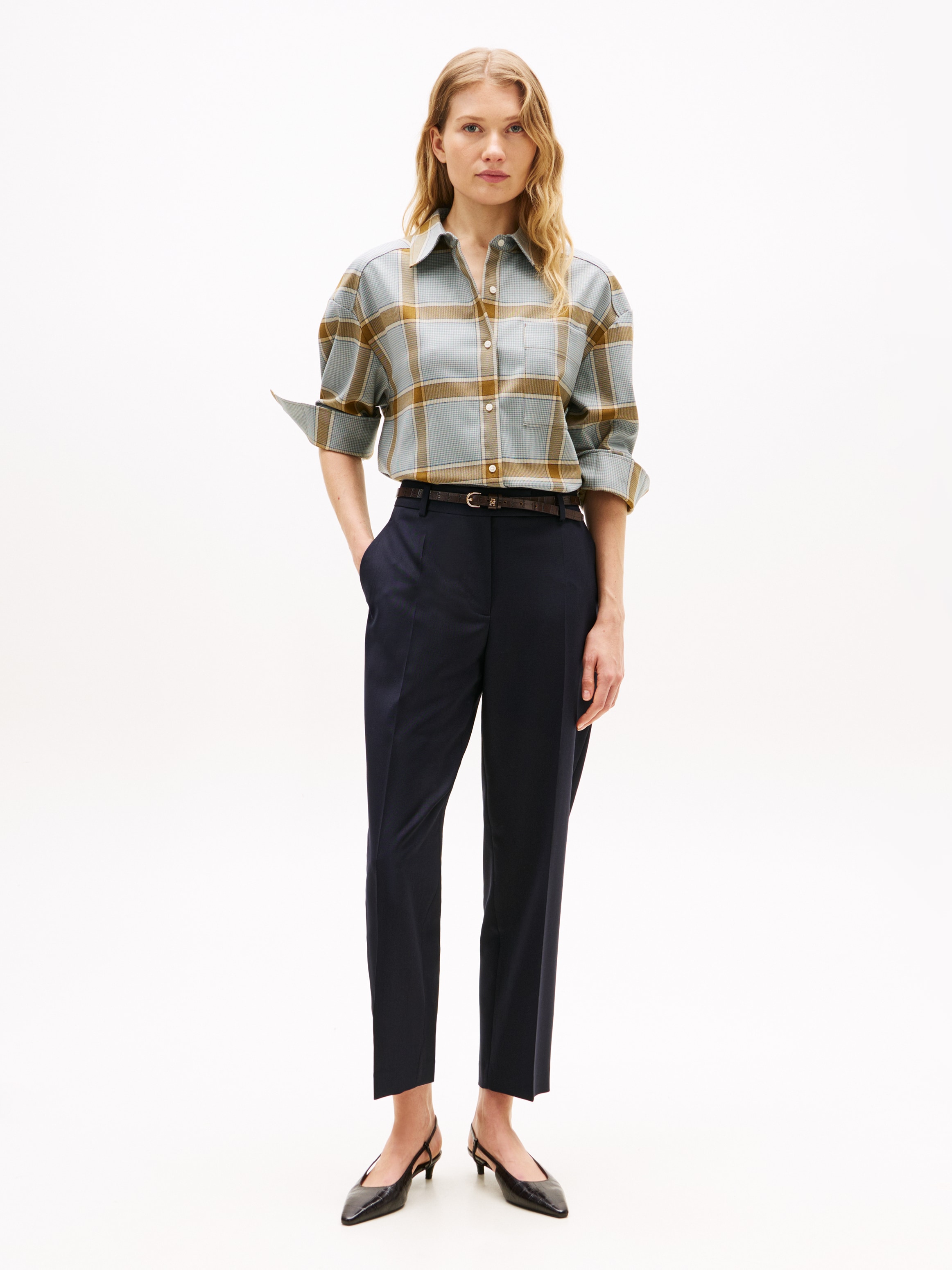 Tommy Hilfiger Anzughose »TIMELESS WOOL SLIM STRT PANT«  mit Wolle