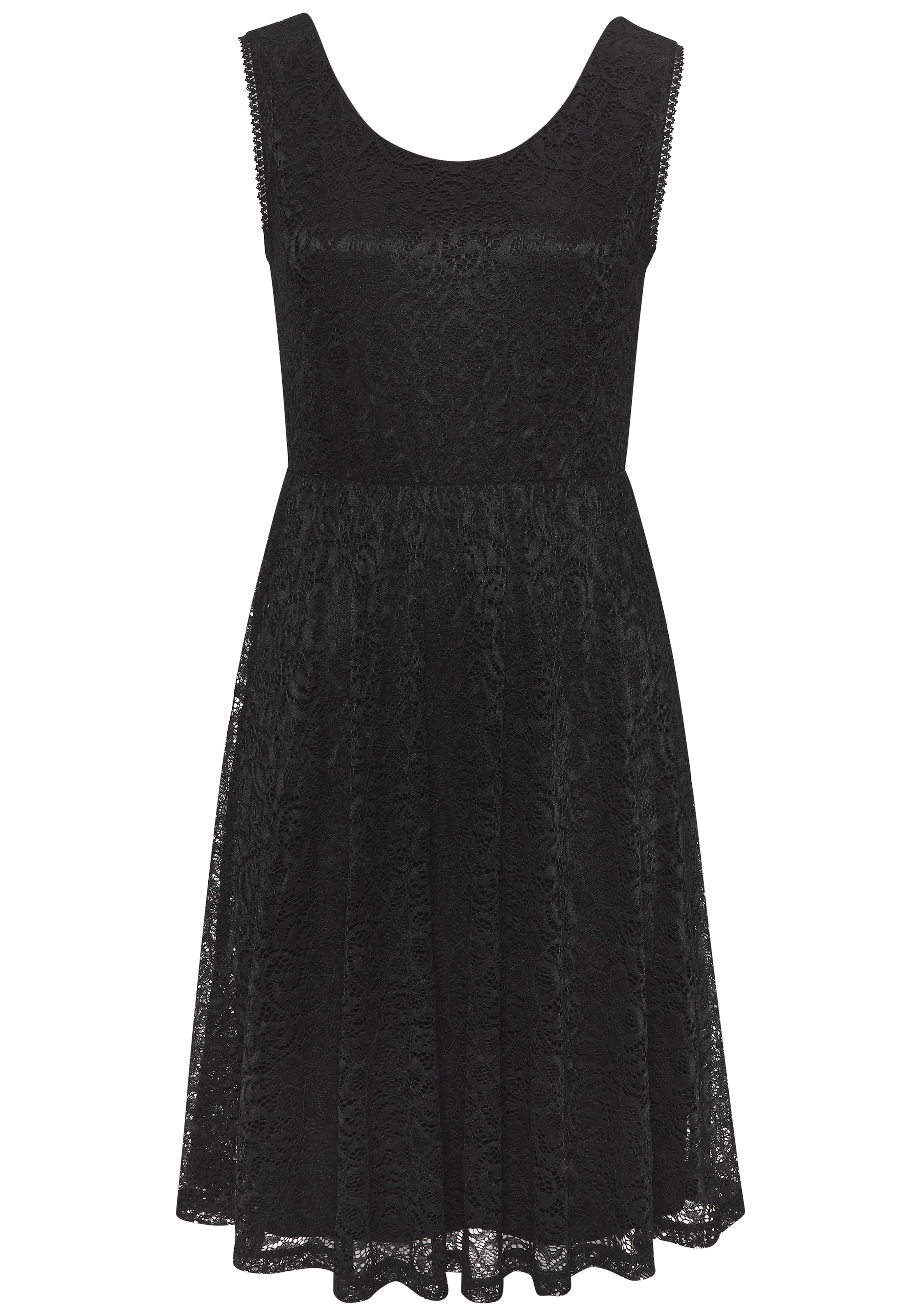 LASCANA Spitzenkleid, mit breiten Trägern, festlich