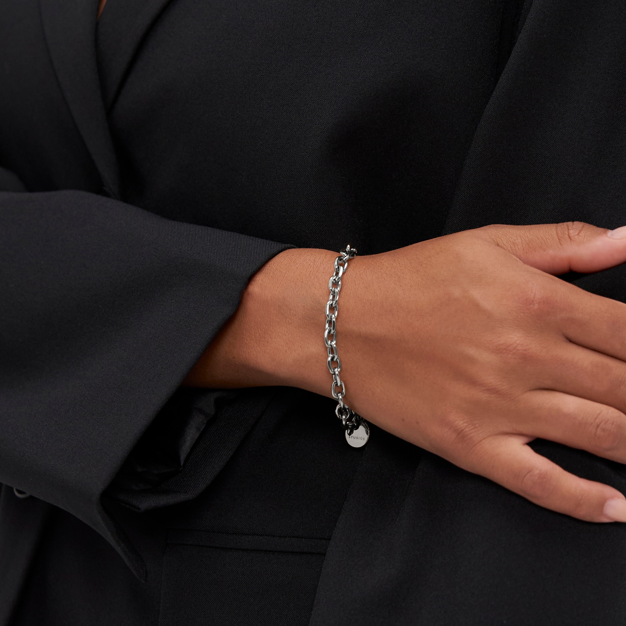 Copenhagen Studios Edelstahlarmband »Schmuck Geschenk Edelstahl Armkette  Basic Chunky«