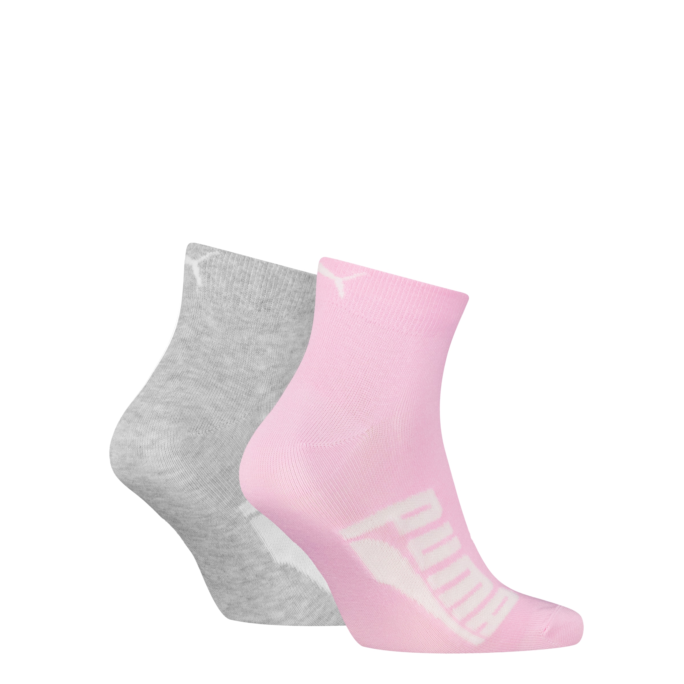 PUMA Kurzsocken »PUMA UNISEX BWT LIFESTYLE QUARTER« 2 Paar,  mit großem Logoschriftzug