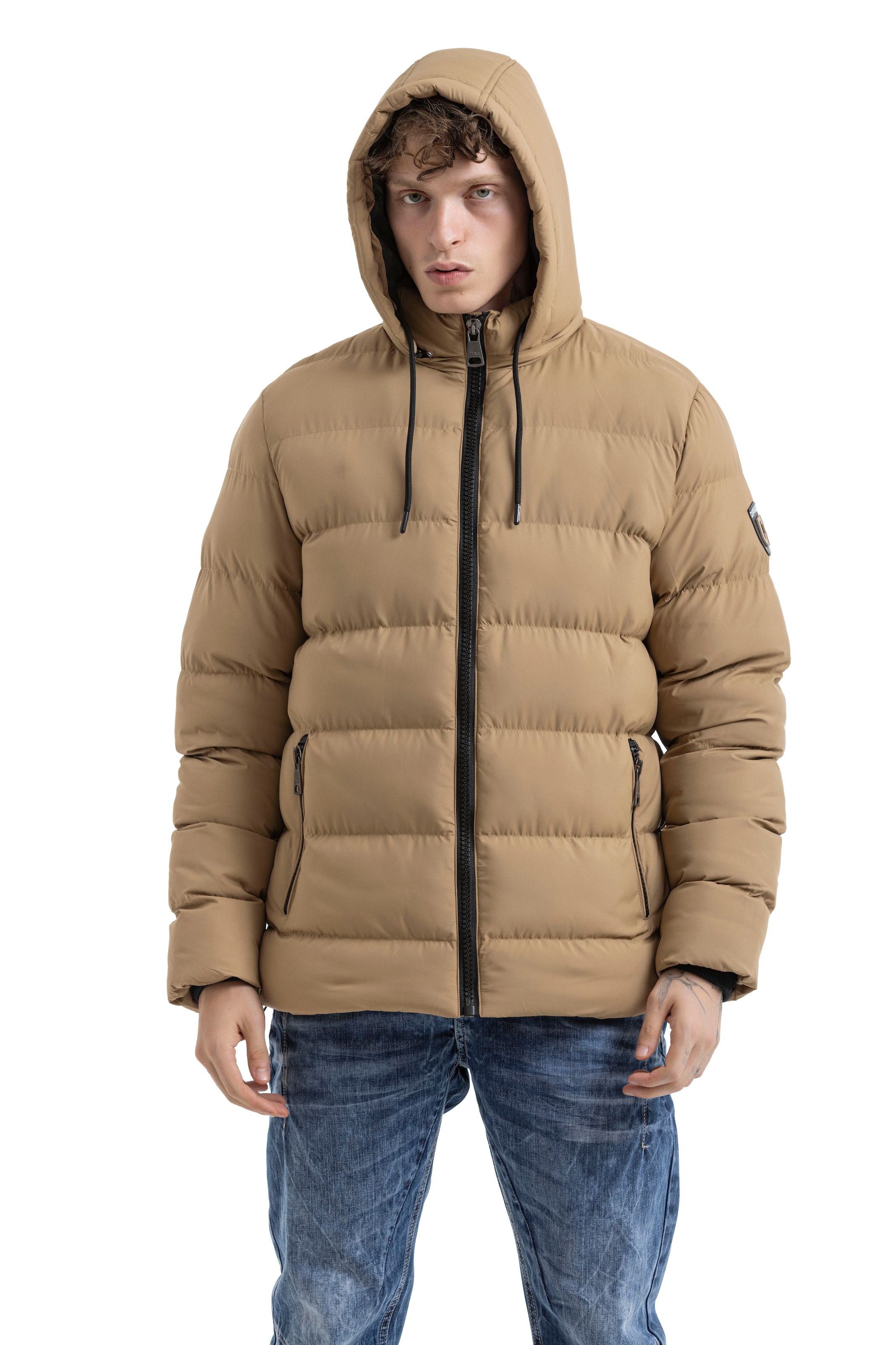 Cipo & Baxx Steppjacke mit Kapuze