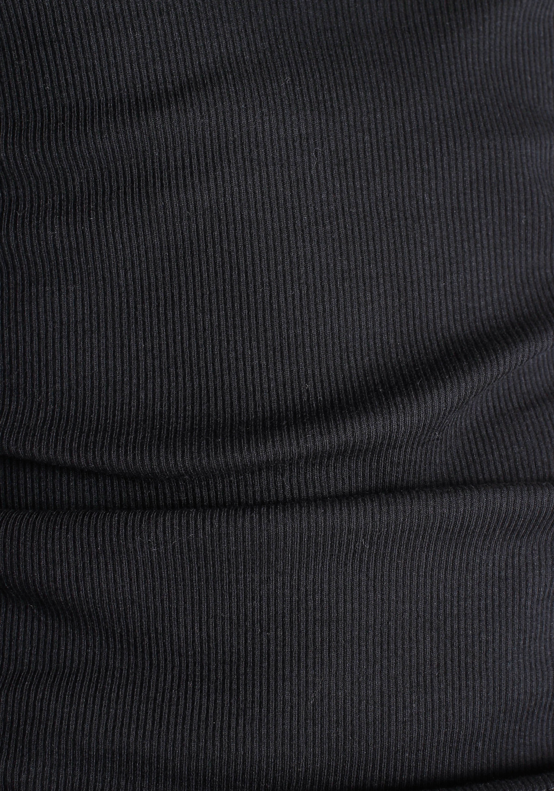 AJC Langarmshirt, sehr figurbetont, Rollkragen, Basic-Stil
