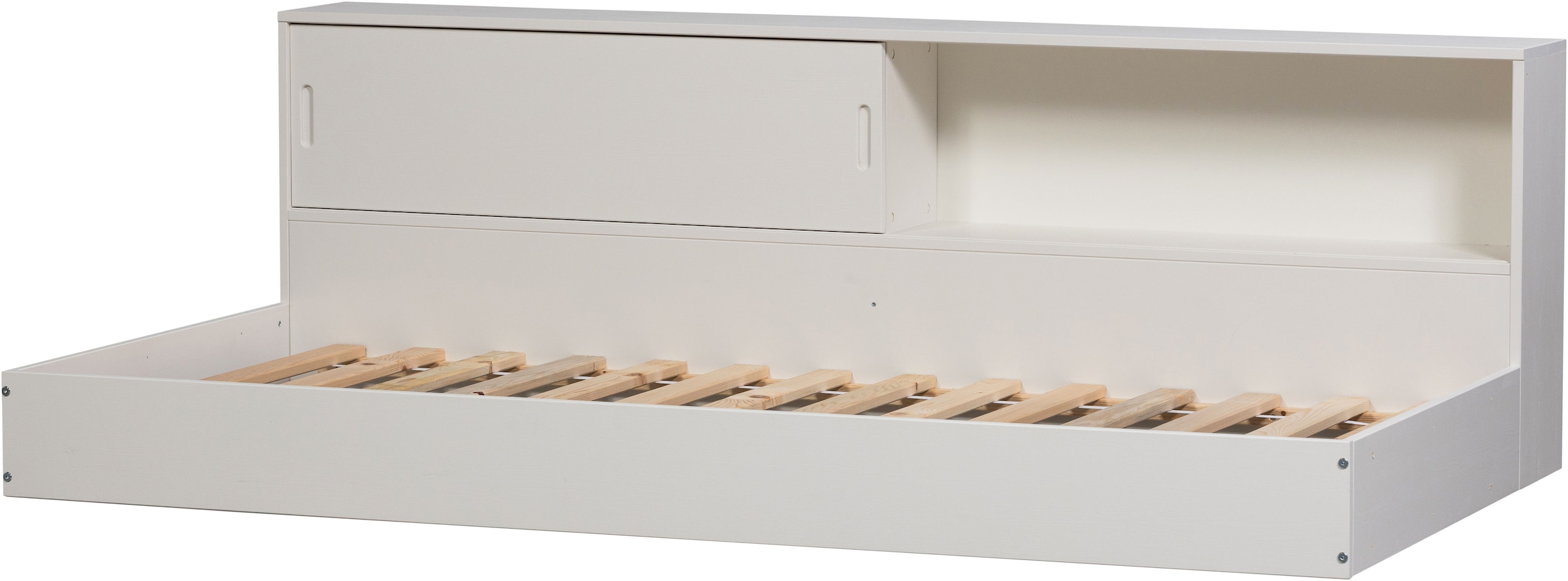 WOOOD Stauraumbett »Carter FSC®-Kiefernholz mit integriertem Stauraum H67 x B207 x T118 cm« Matratzenmaß 90x200 cm, Tragkraft 100 kg, Schutzlackierte Oberfläche