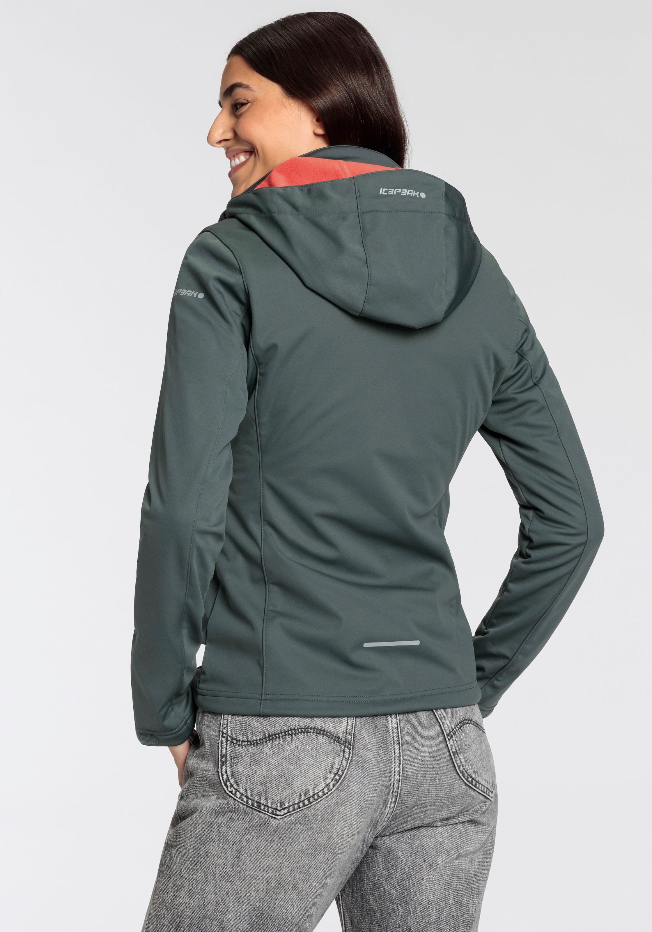 Icepeak Softshelljacke »D SOFTSHELLJACKE BOISE«, (1 St.), mit Kapuze, Wasserdicht & Winddicht