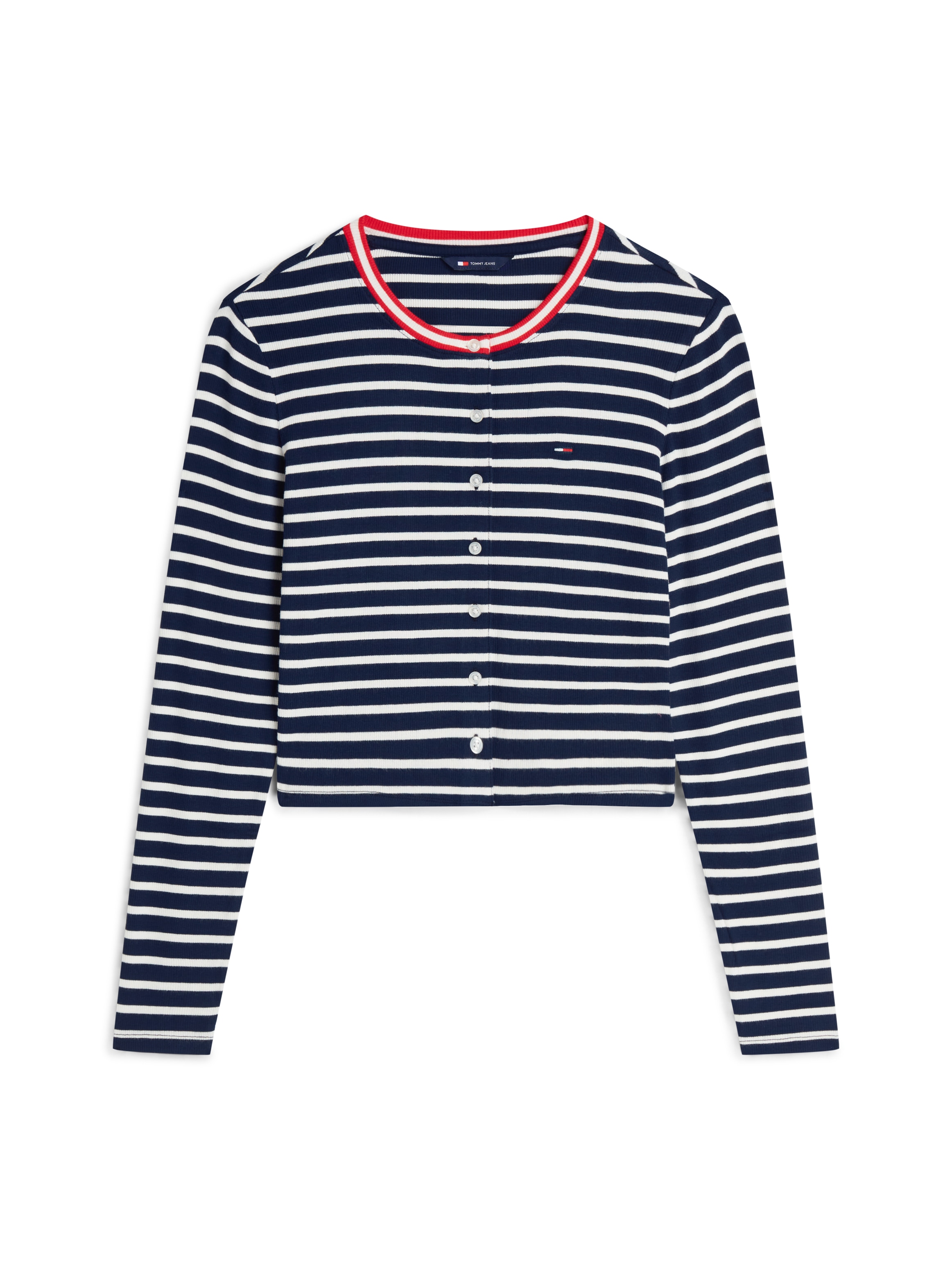 Tommy Jeans Shirtjacke »TJW SLIM JERSEY LS CARDIGAN« Viskosemischung, slim fit
