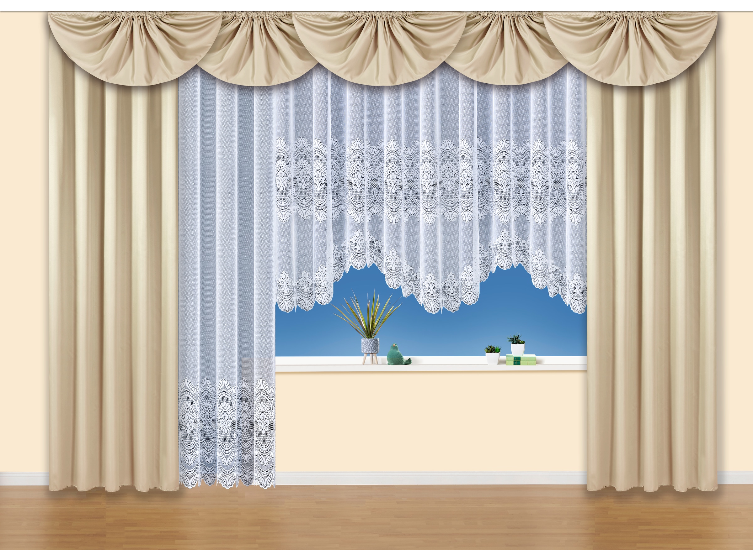 Weckbrodt Vorhang »Nicoletta« Kräuselband 1 Stk. tlg. Gardine, Store, Übergardine, blickdicht