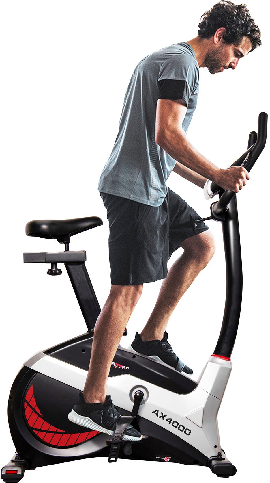 Christopeit Sport® Ergometer »AX 4000 inkl. Pulsgurt«, (Heimtrainer Fahrrad), Schwungmasse ca. 8 kg, 24 Widerstandsstufen