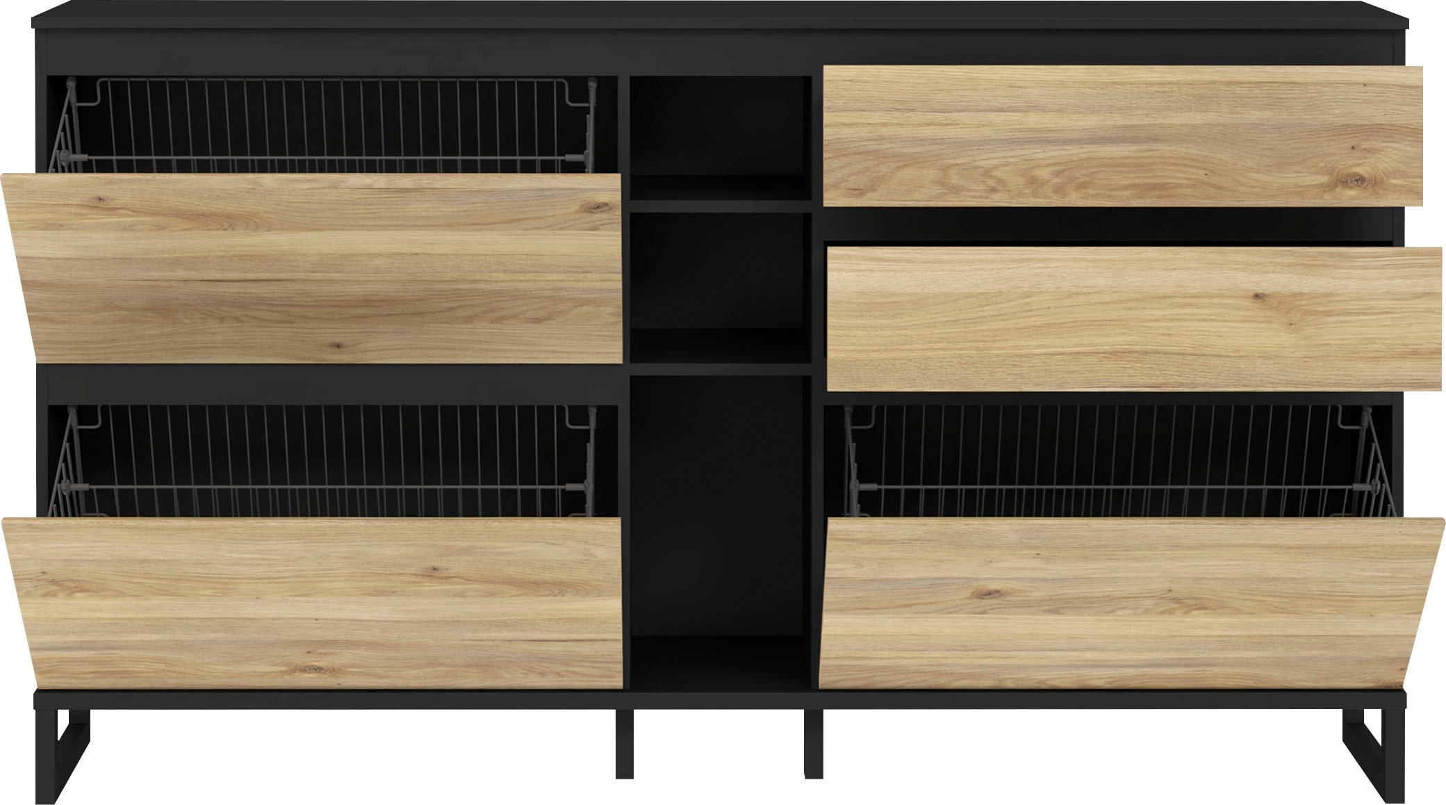 FORTE Schuhschrank »Quayle«, Schuhkipper, Breite 174,8cm