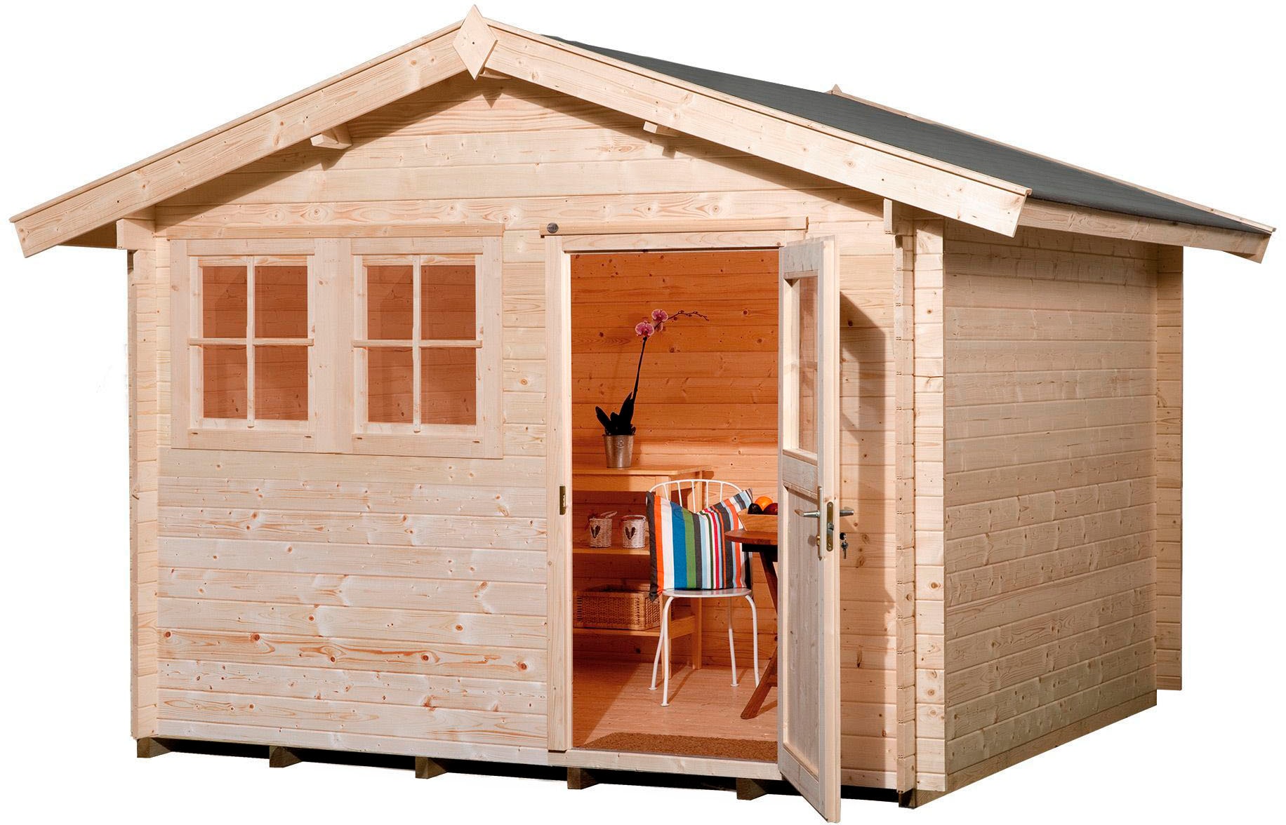 Weka Gartenhaus »139 Gr.2, 45 mm« in beige