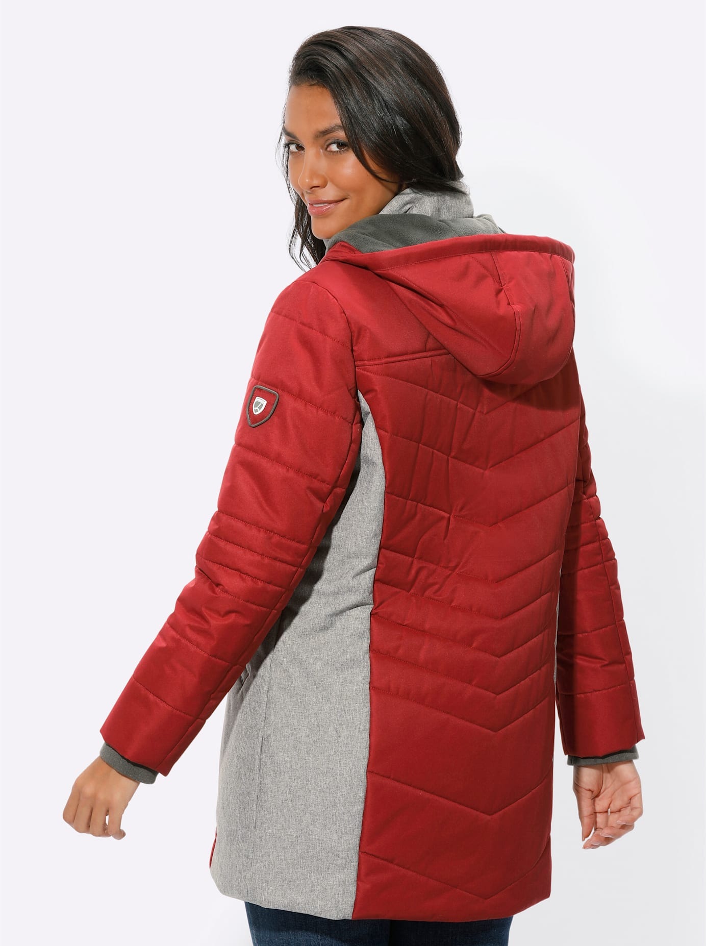 Casual Looks Langjacke, mit Kapuze