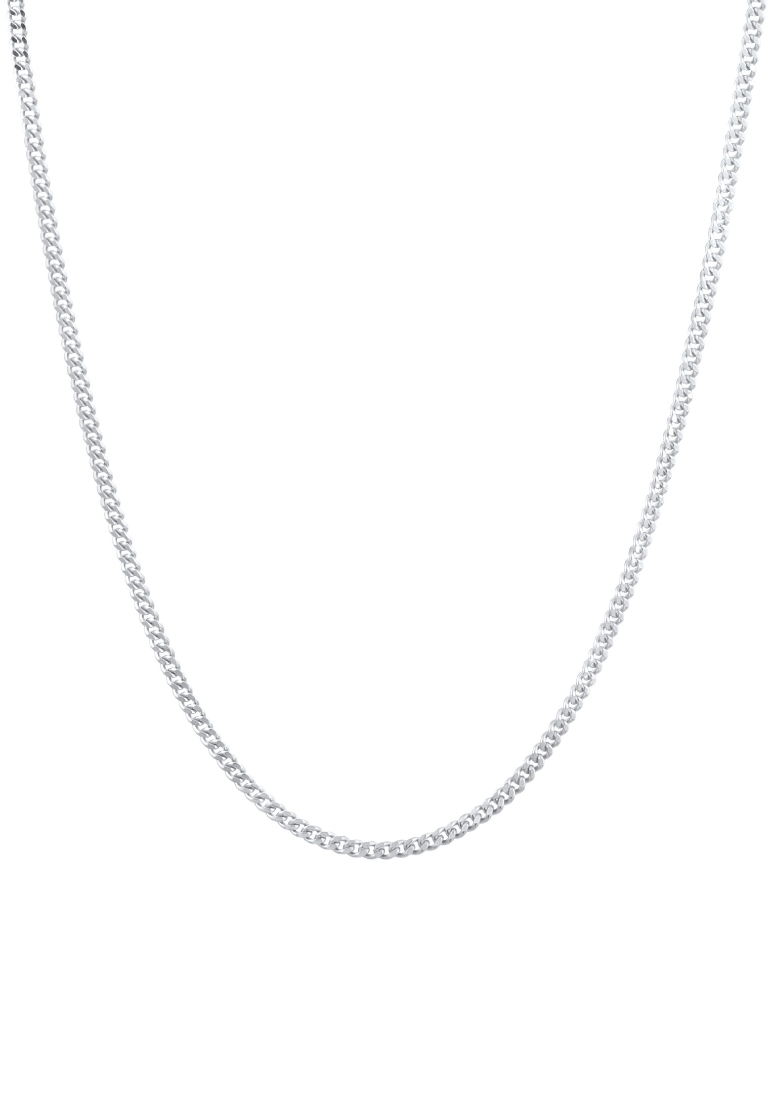 Kuzzoi Silberkette »Halskette Herren Panzerkette Basic Fein 925 Silber«