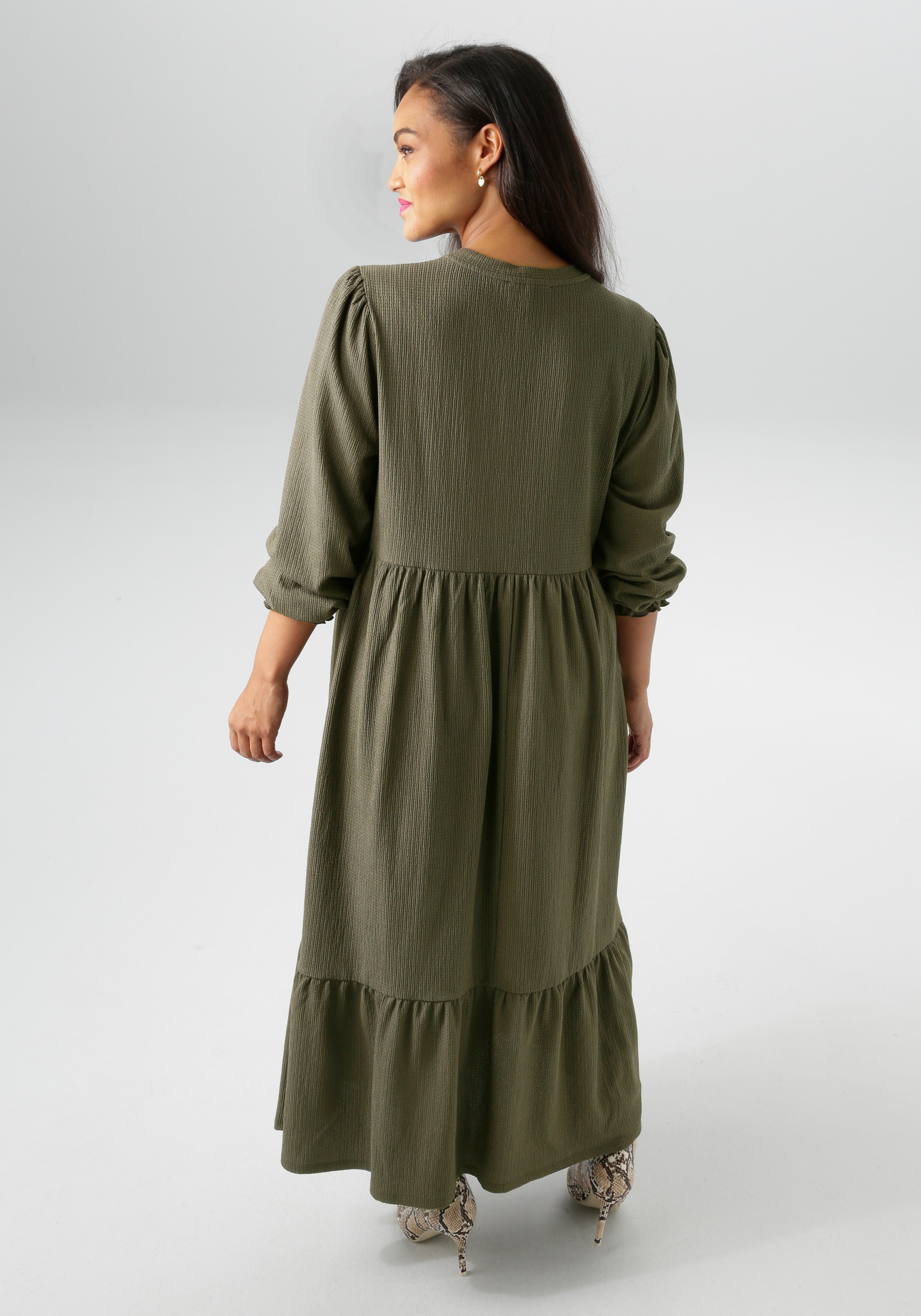 Aniston PLUS Jerseykleid, in trendiger Farbpalette - NEUE KOLLEKTION