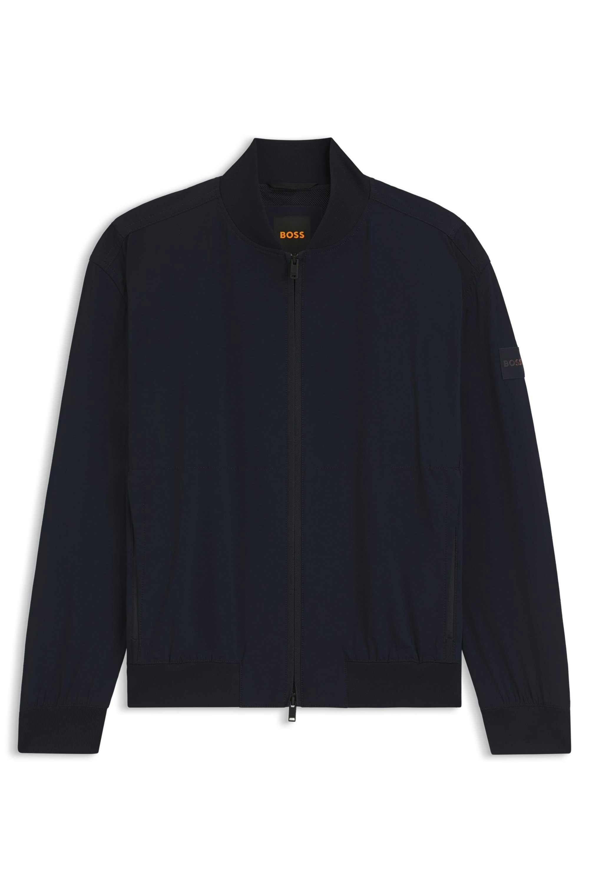 BOSS ORANGE Blouson »Osruf« Rippbündchen, Regular Fit, 2-wege-Reißverschluss