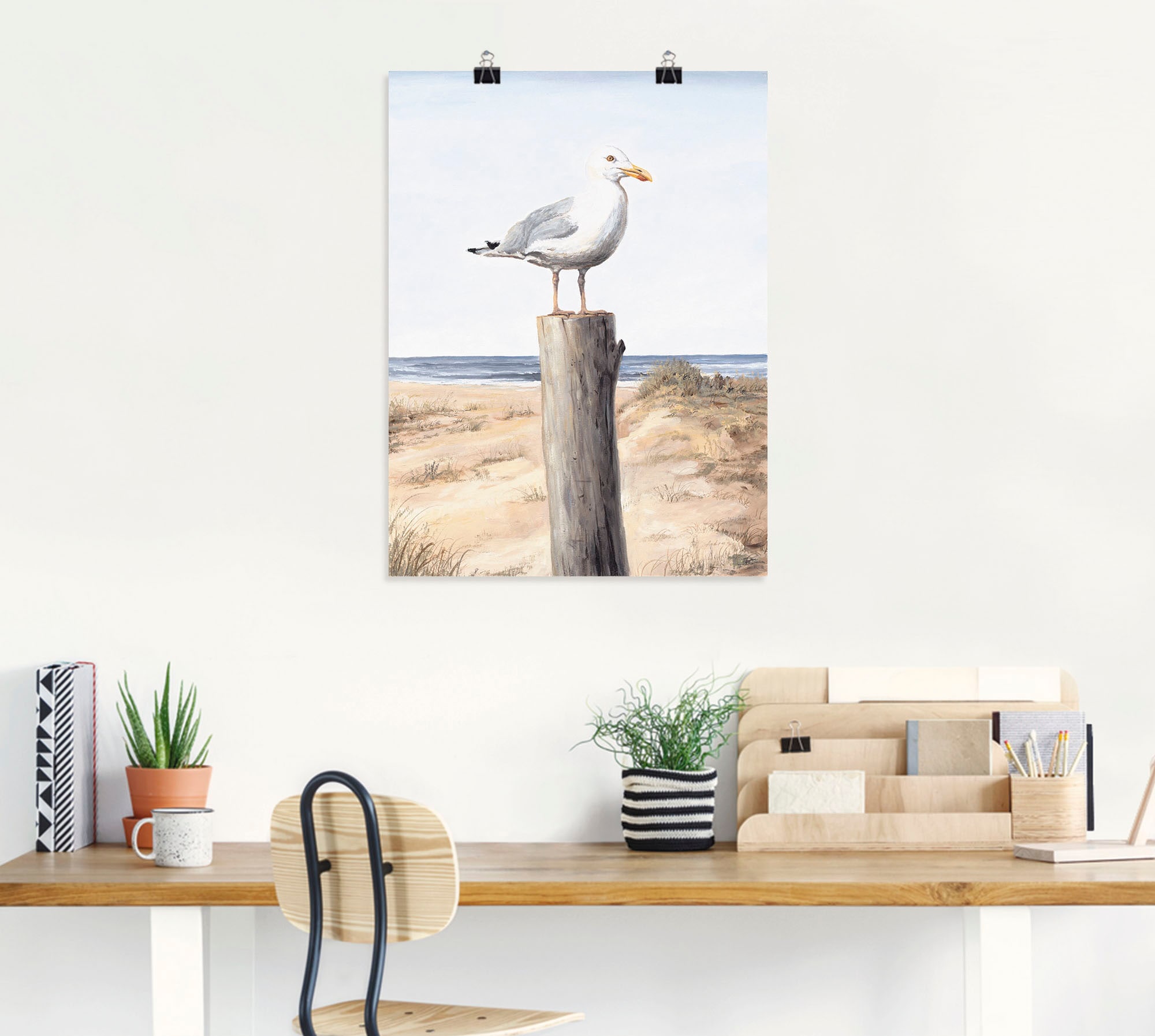 Artland Wandbild »Möwe«, Vögel, (1 St.), als Alubild, Outdoorbild, Leinwandbild, Poster, Wandaufkleber