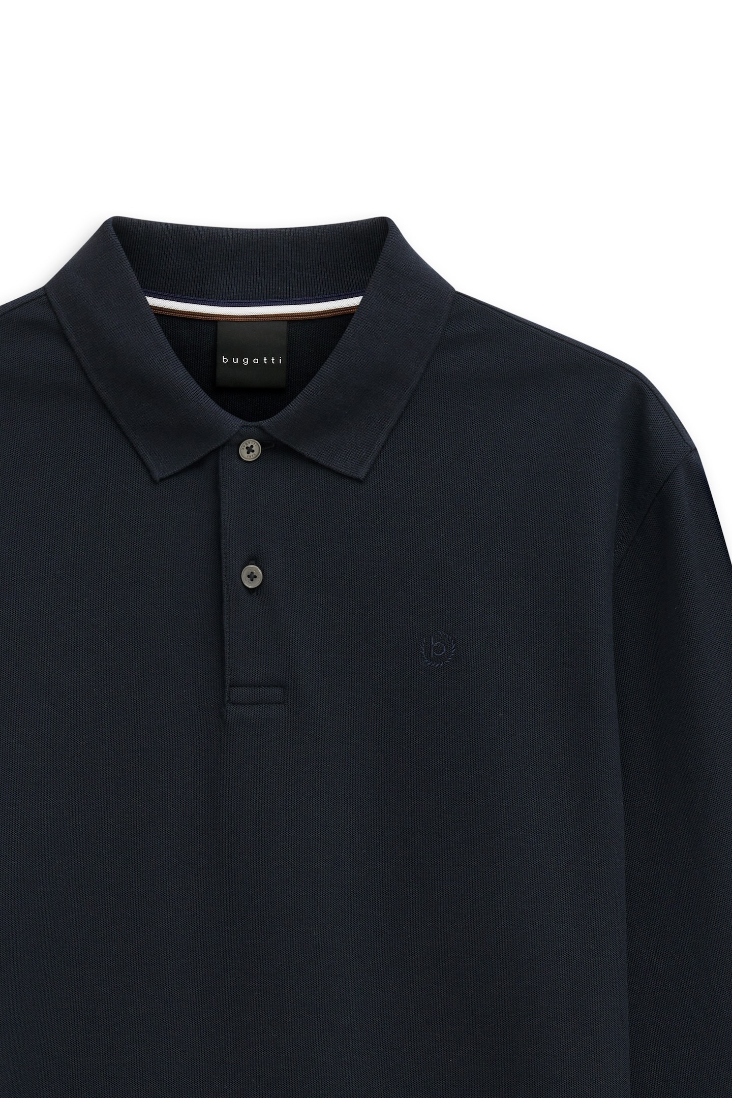 bugatti Langarm-Poloshirt »Modern Fit«, aus reiner Baumwolle