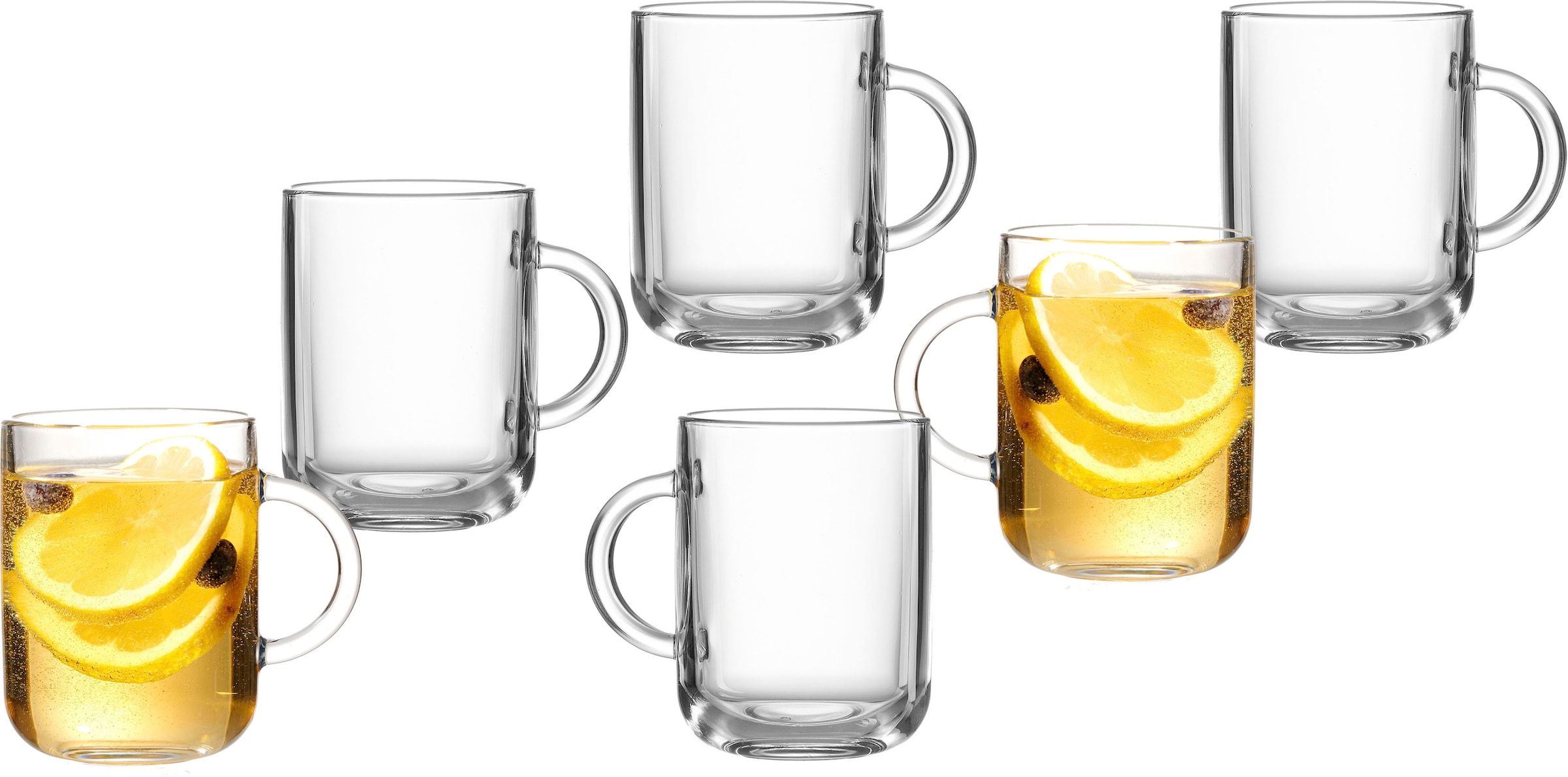 Teeglas »Glühwein- /Teeglas-Set Marco«, (Set, 6 tlg.), 6-teilig, 330 ml