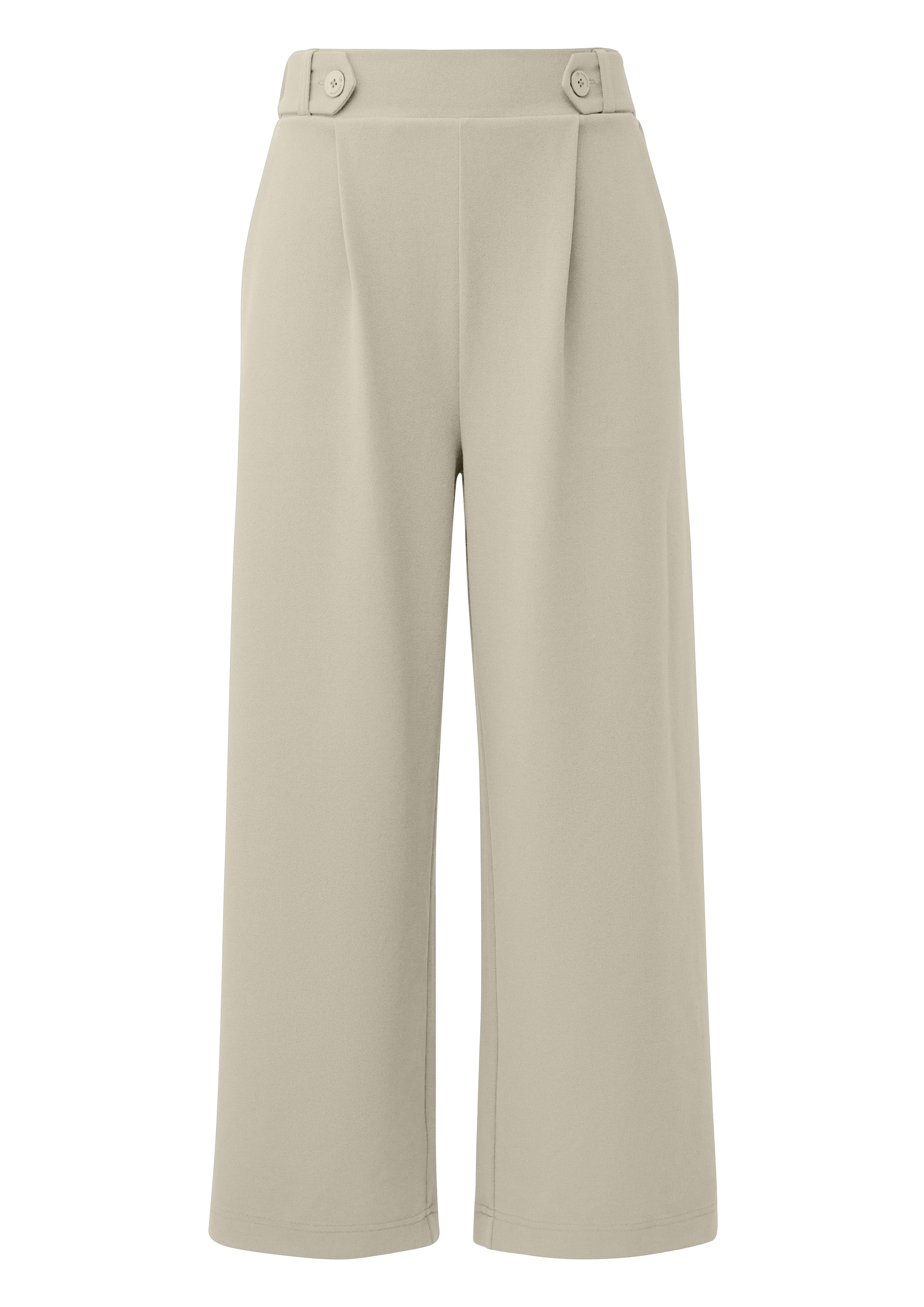 QS Culotte  Sommerhose mit Knopf-Design am Gummibund