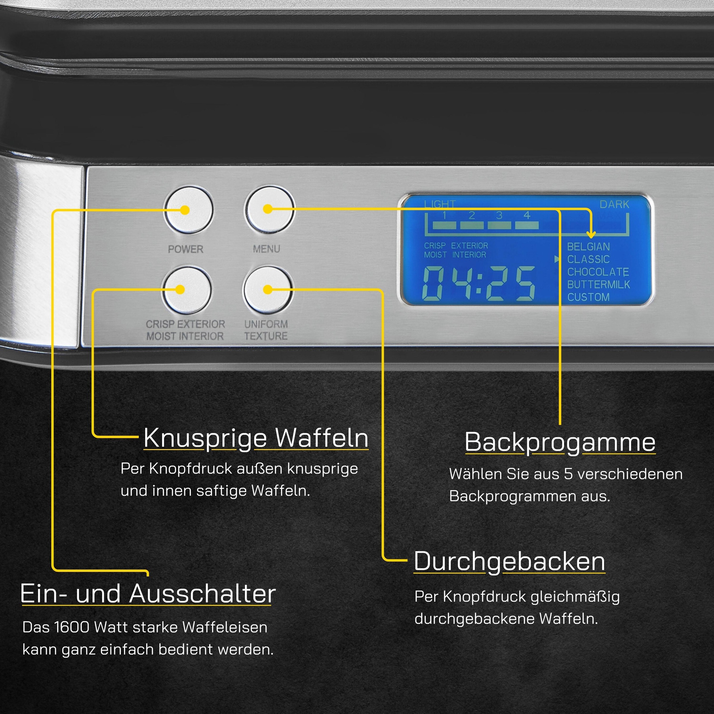 Gutfels Waffeleisen »WAFFLE 5010«, 1600 W