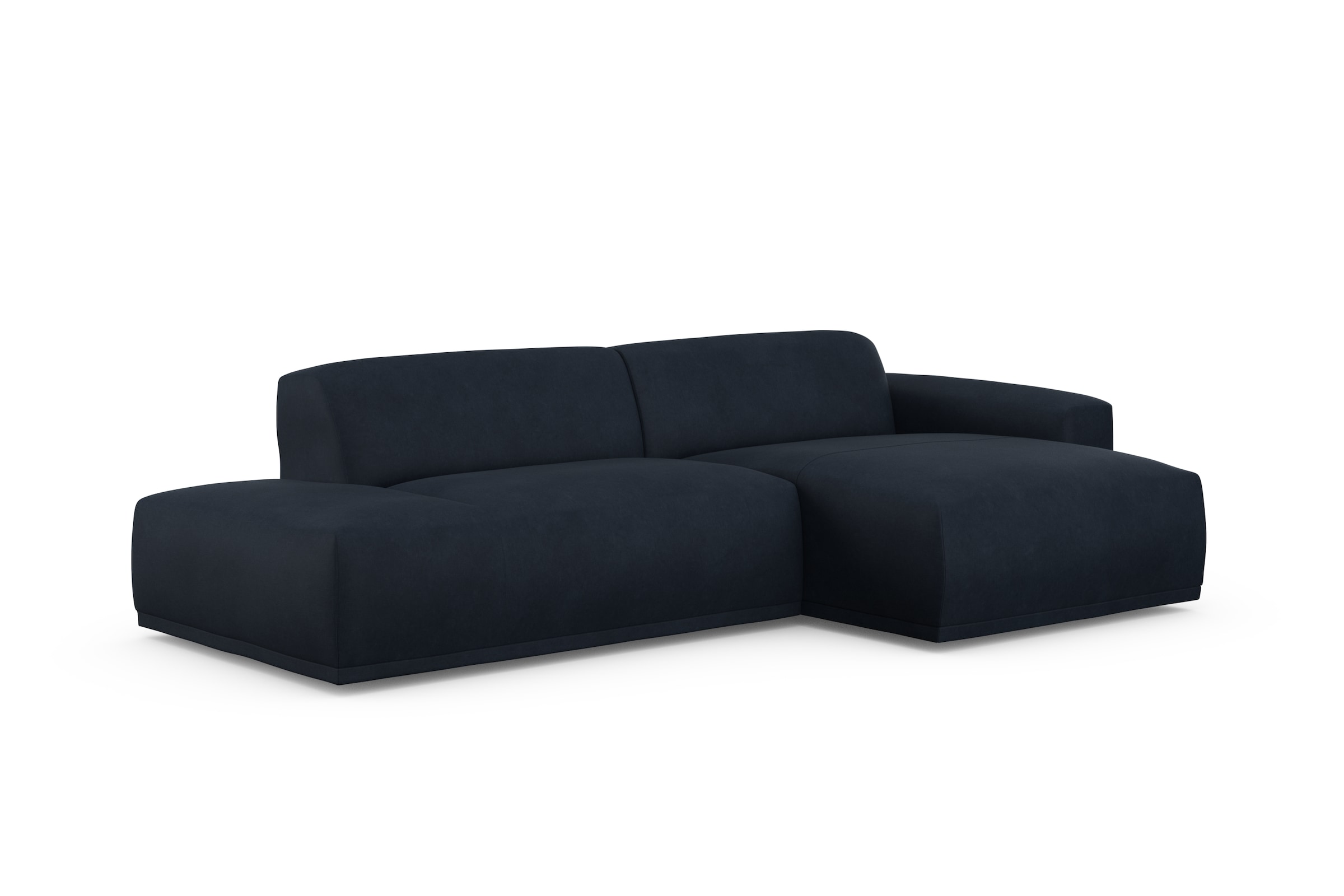 TRENDMANUFAKTUR Ecksofa Braga, aus 2 Teilen, moderner Cord-Stoff