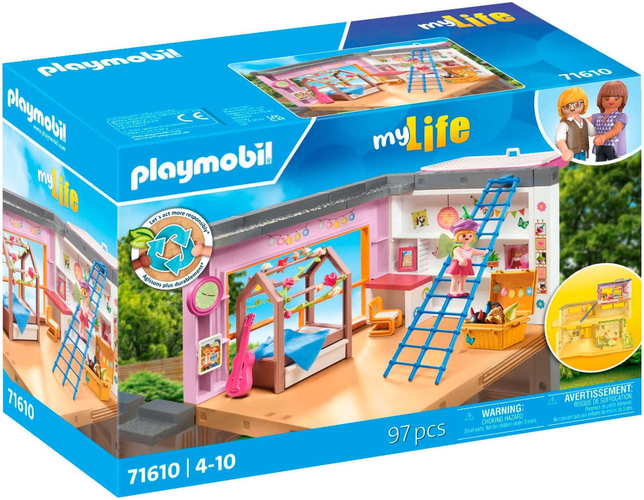 Konstruktions-Spielset »Kinderzimmer (71610), myLife«, (97 St.), Made in Europe