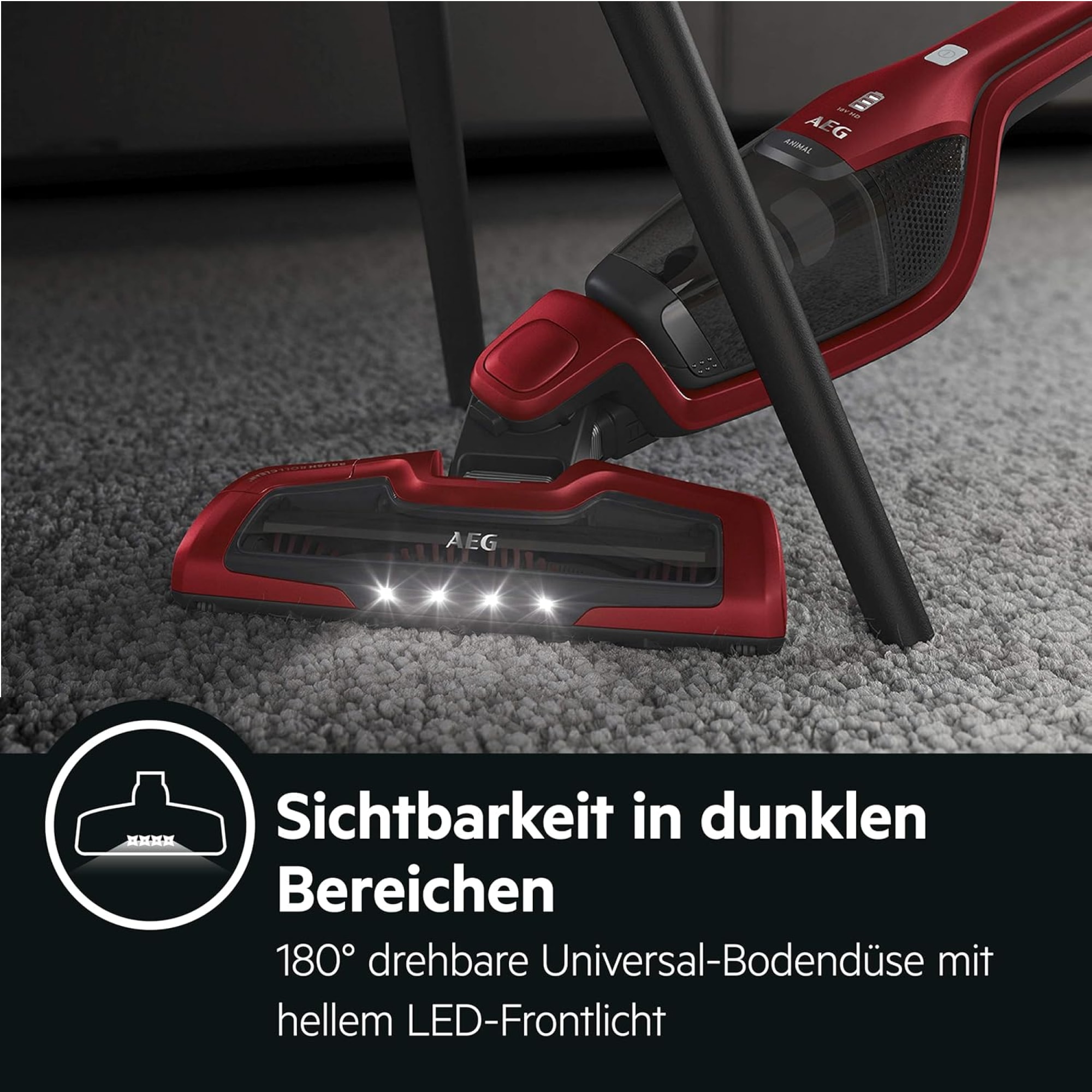 AEG Akku-Hand-und Stielstaubsauger »CX7 ANIMAL AKKU-STAUBSAUGER (CX7-2-45AN)« 2in1-Funktion, ideal zur Tierhaarentfernung, bis zu 45 Min. Laufzeit