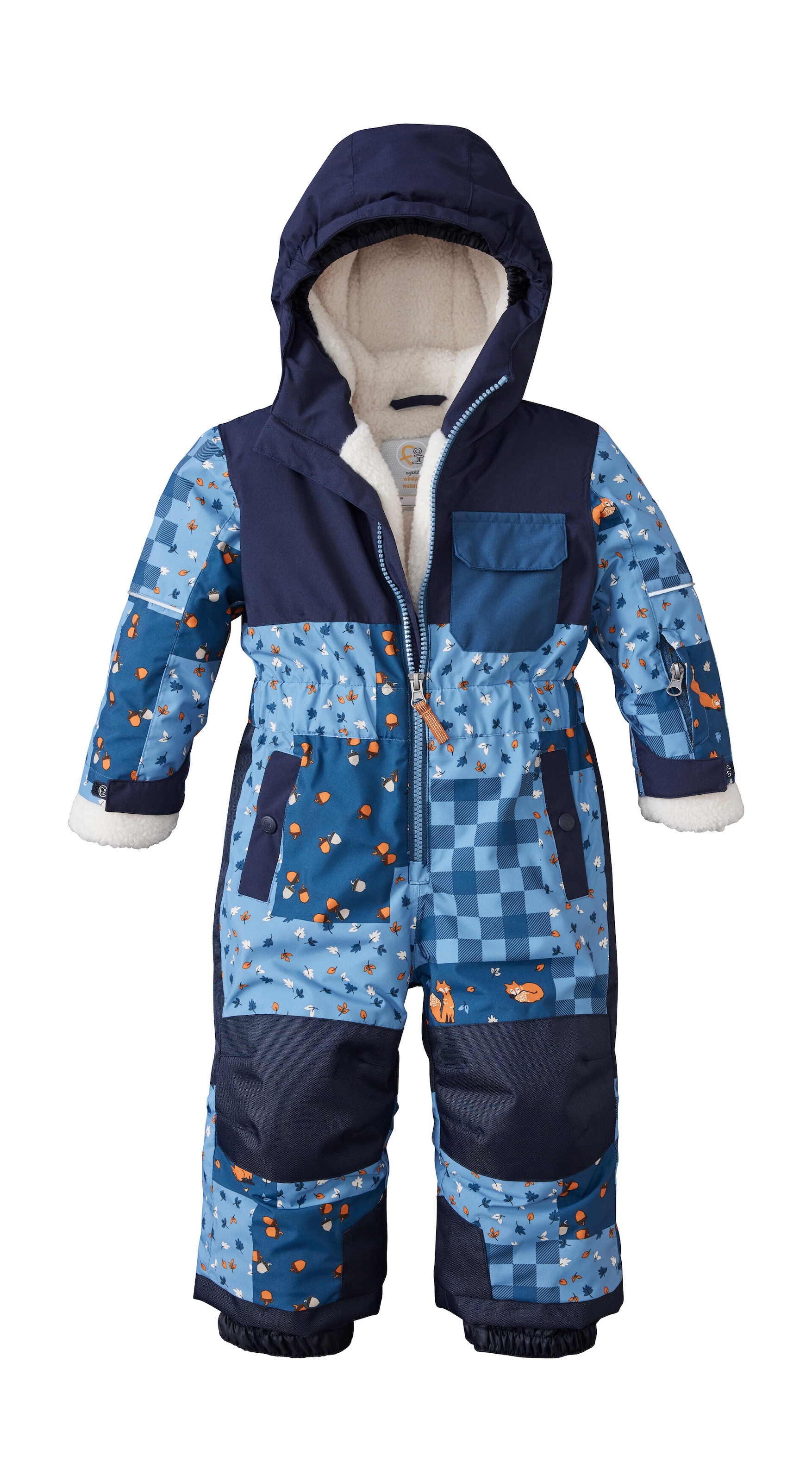 first instinct by killtec Overall »FISW 45 MNS ONPC«, Wind- und wasserdichter Skioverall mit fröhlichem Print u. Teddyfleece