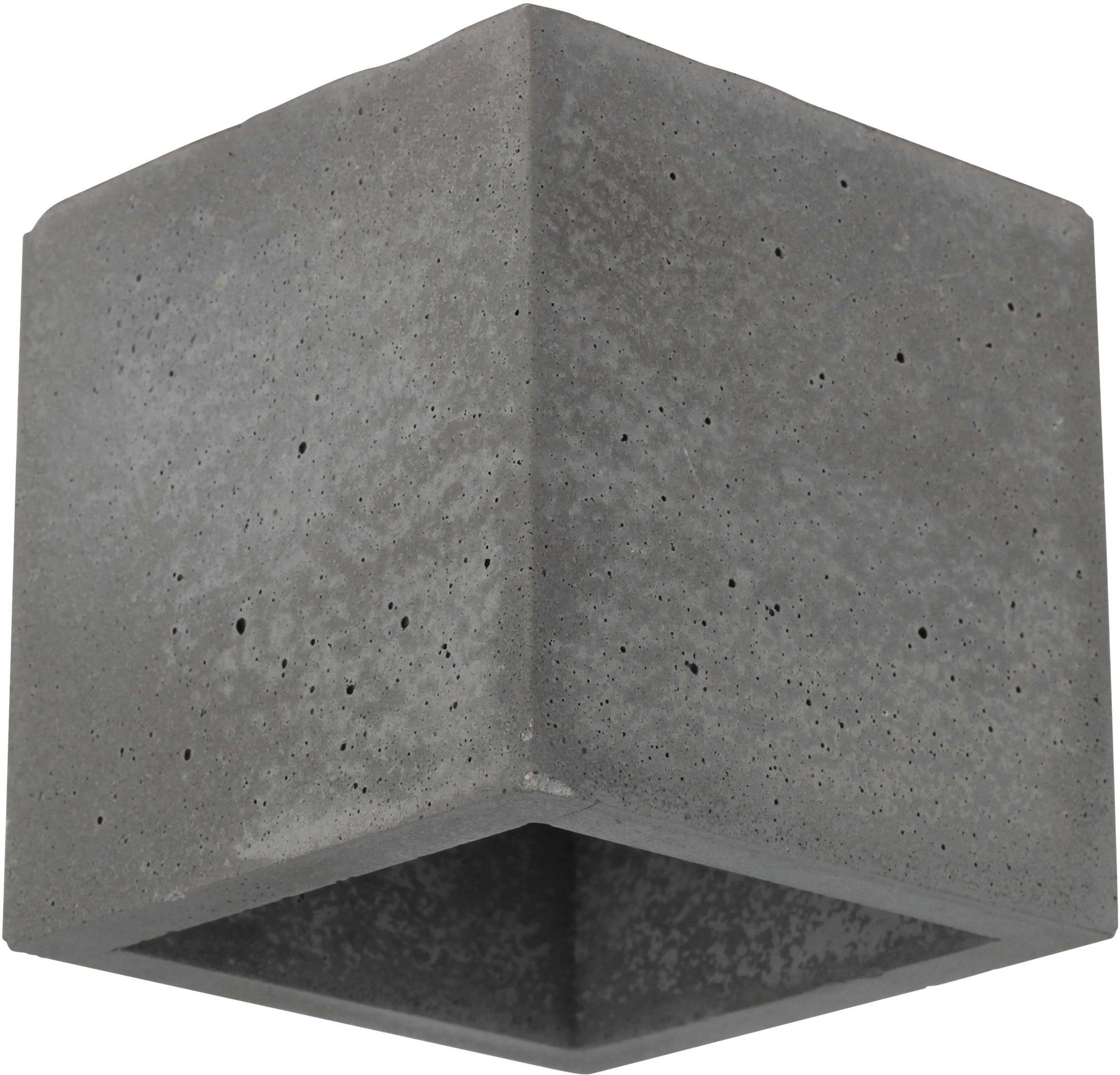 SPOT Light Wandleuchte »BLOCK«, G9, Naturprodukt aus echtem Beton, Handgefertigt, Made in EU
