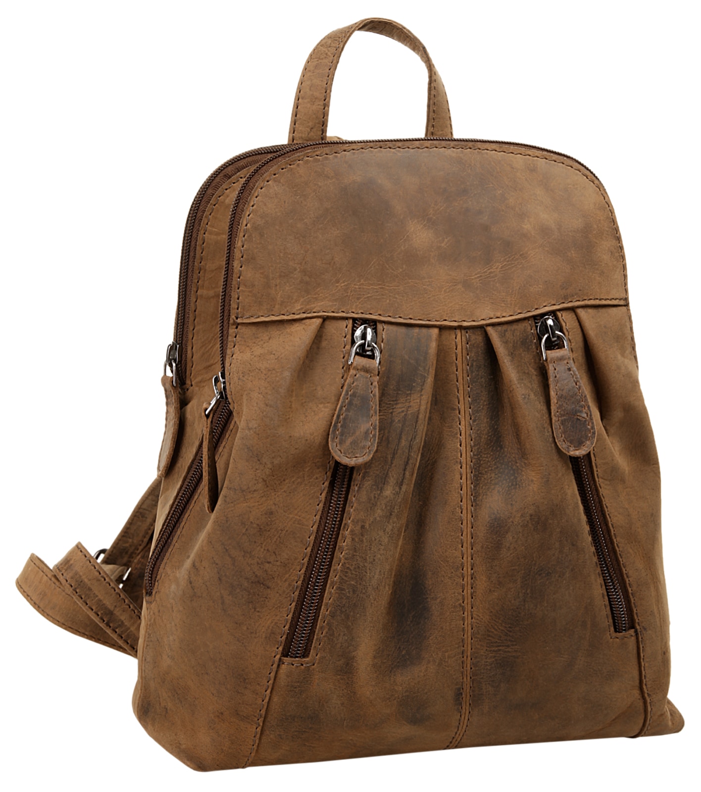 Bagan Cityrucksack, echt Leder