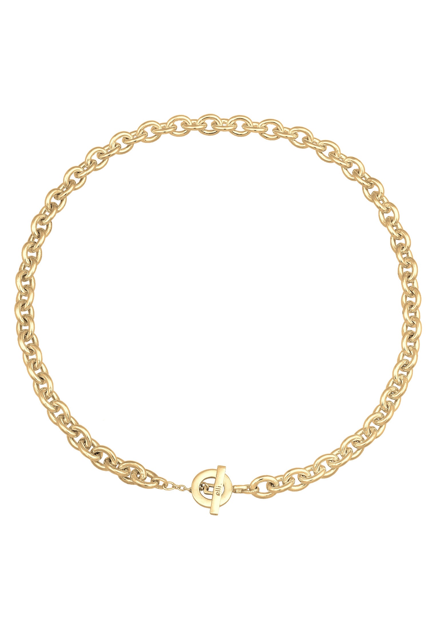 Elli Premium Kette ohne Anhänger »Halskette Ankerkette Grob Glieder Unisex 925 Silber rhodiniert«