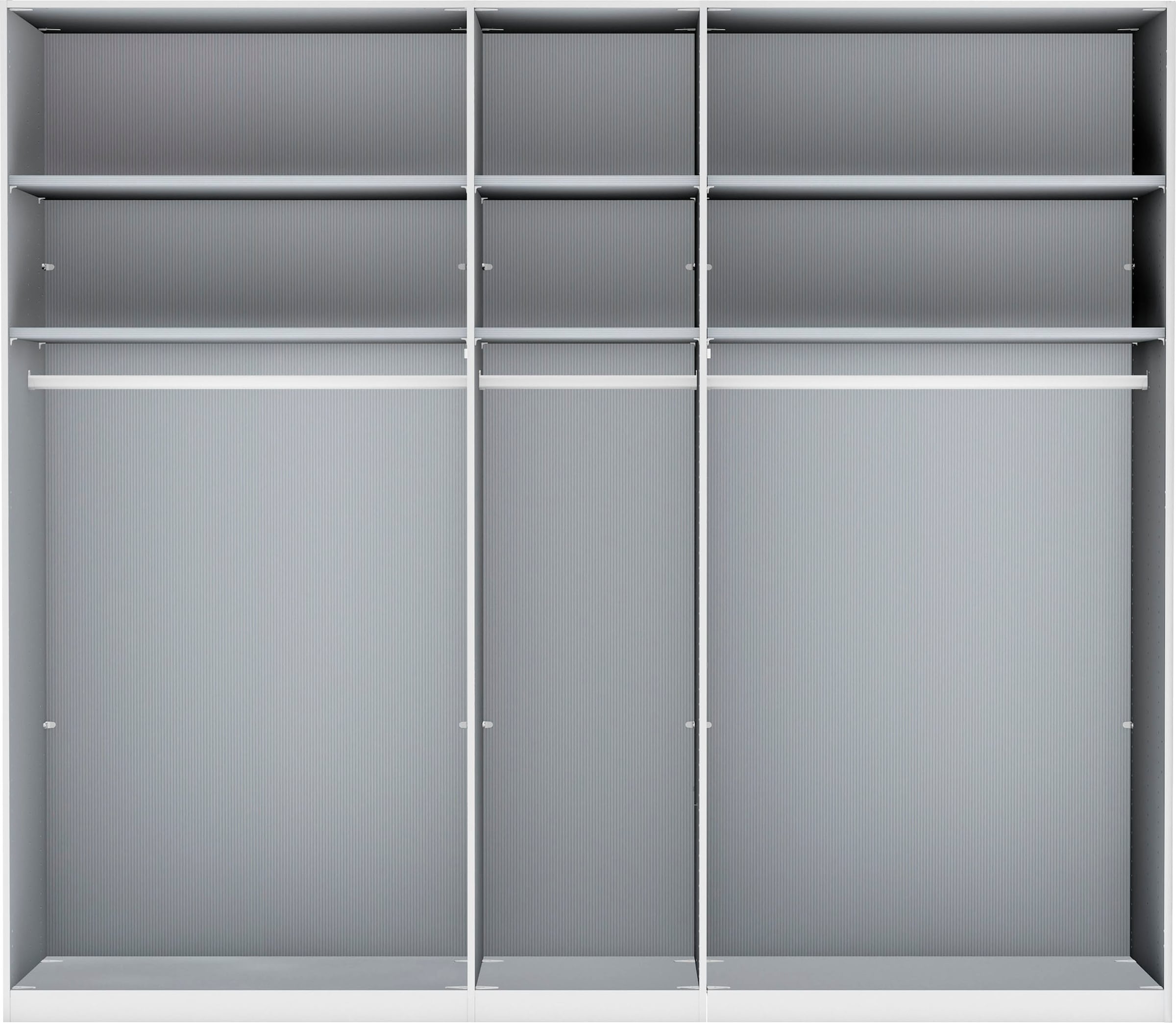 WIEMANN Drehtürenschrank »Monaco, Kleiderschrank, Schrank, Wäscheschrank, mit edler Glasfront« 2 Breiten, 2 Höhen 216/236 cm auswählbar, MADE IN GERMANY,  hochwertigen Beschläge inkl. Türdämpfung, variable Inneneinteilung