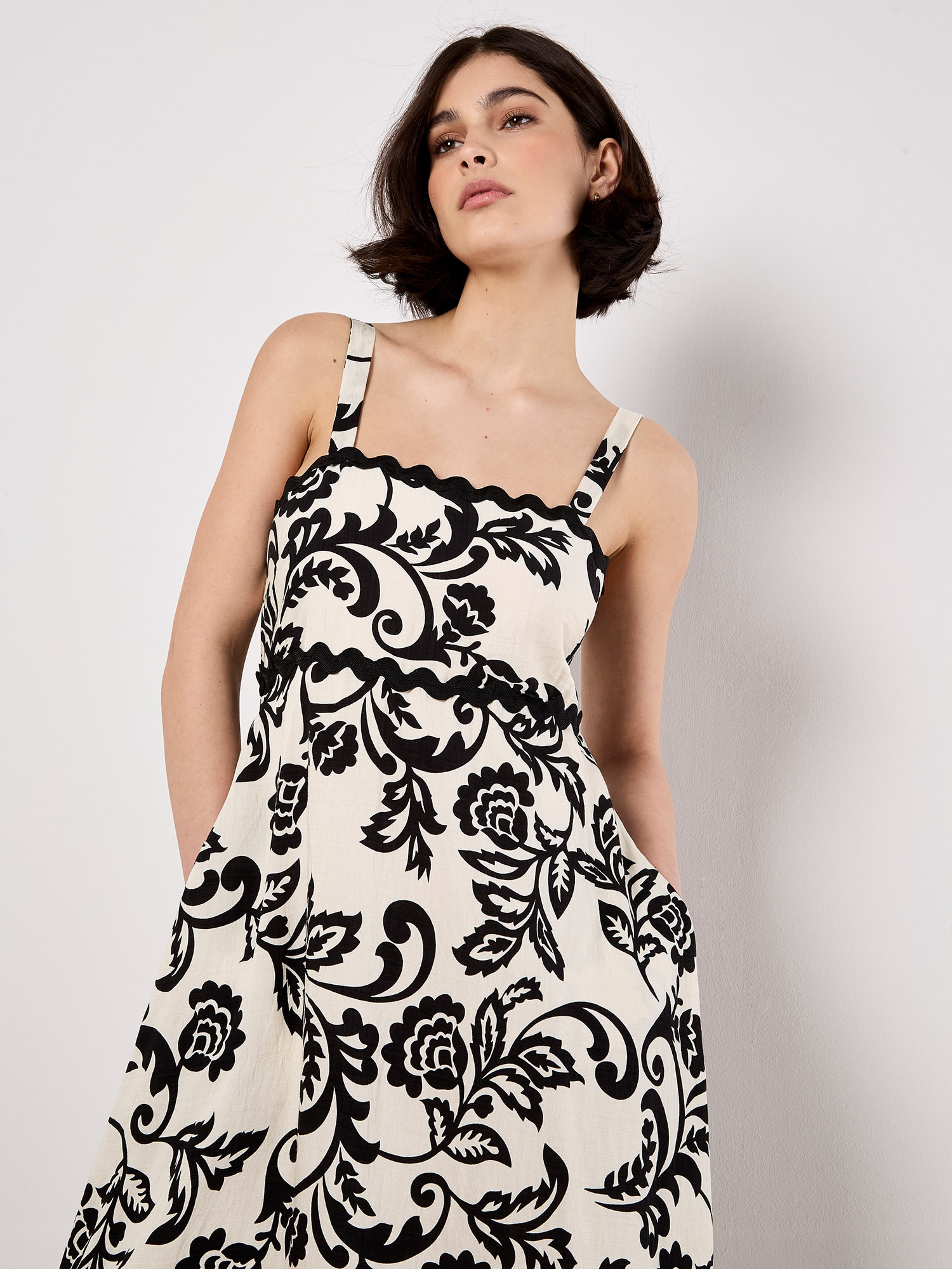 Apricot Maxikleid »Maxikleid« Bordüre