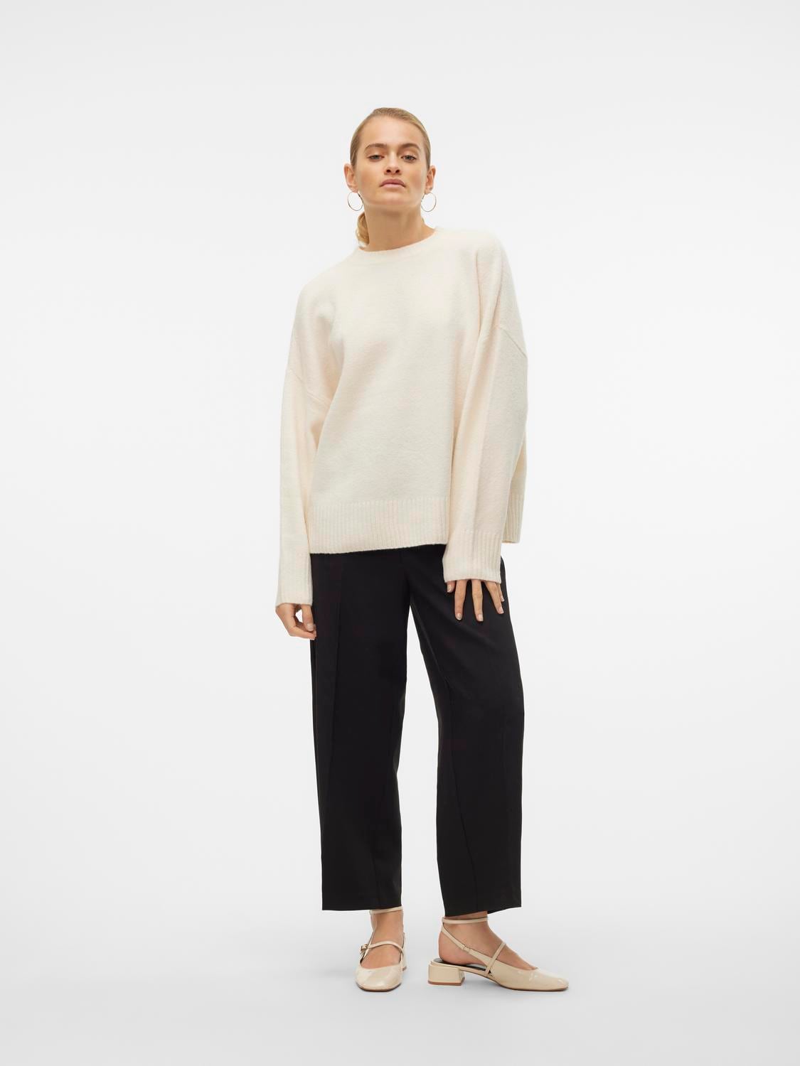 Vero Moda Strickpullover »VMBOOM LS O-NECK PULLOVER GA NOOS«