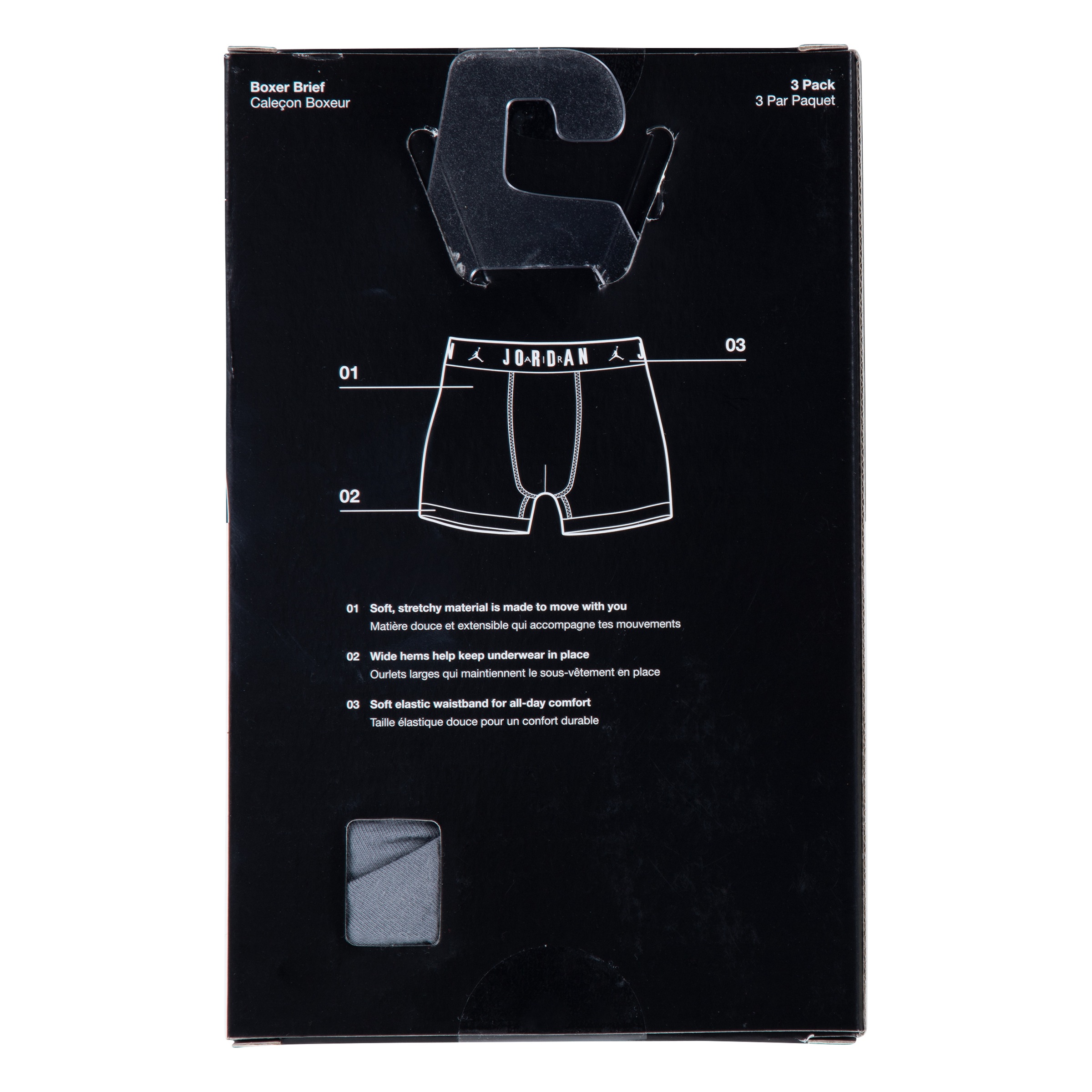 Jordan Boxershorts »JHB FLIGHT COTTON CORE 3PK BB für KIDS« 3 Stk. für Kinder und Jugendliche, im 3er-Pack, elastisches Material