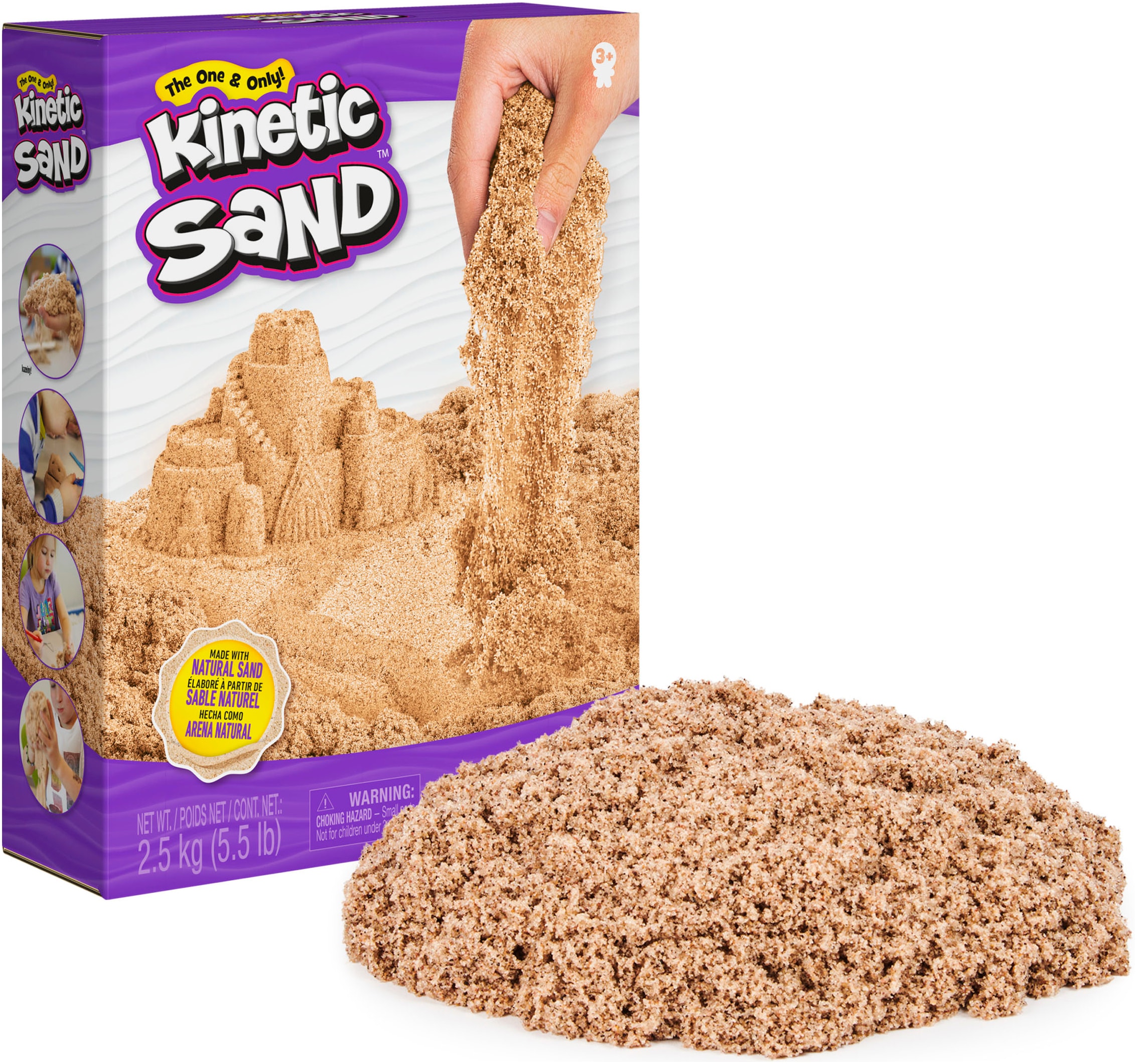 Spin Master Kreativset »Kinetic Sand - Braun 2,5 kg«